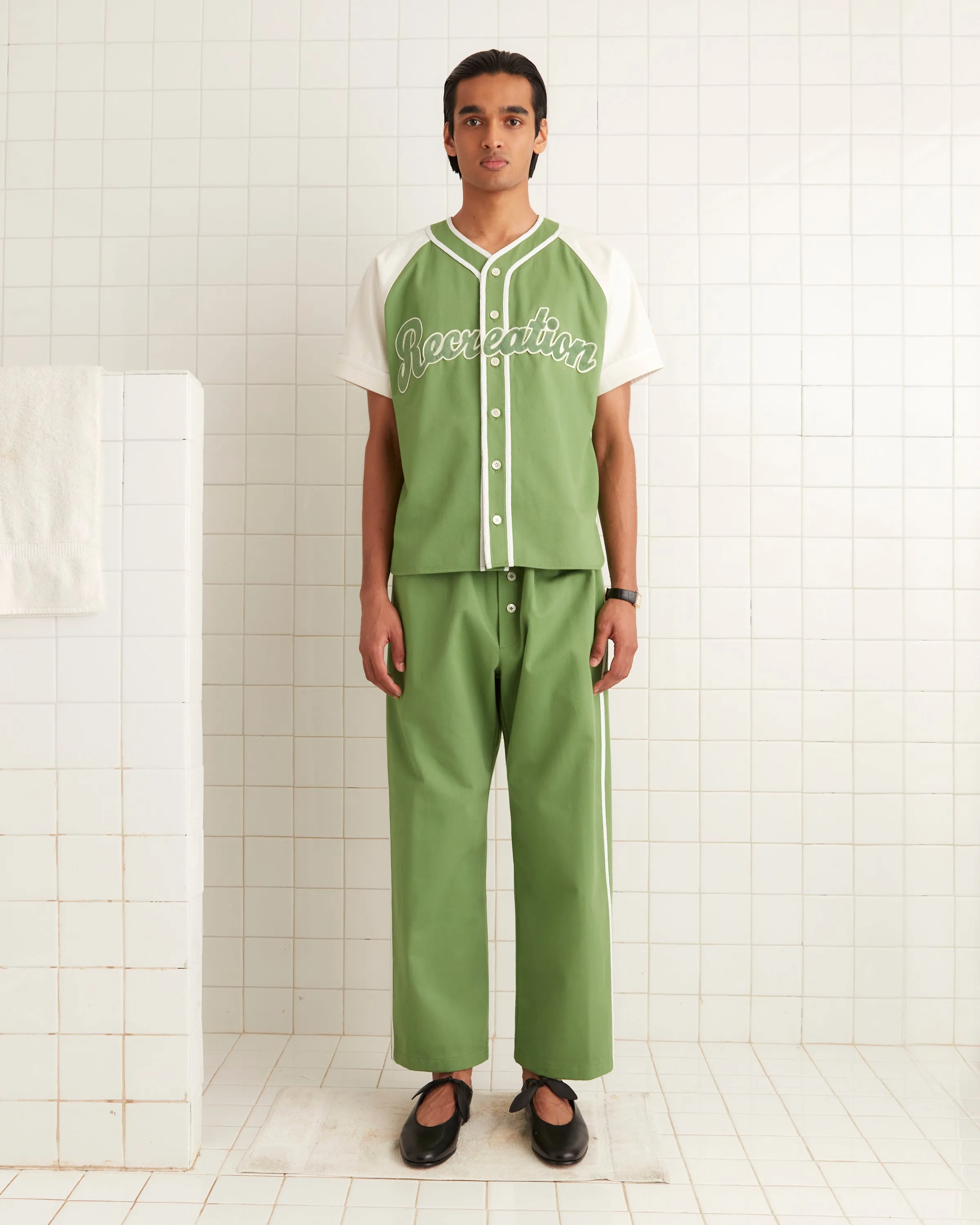 Outfield Baseball Shirt sold by BODE