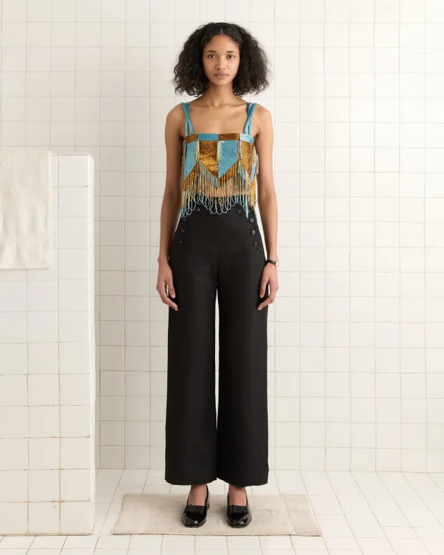 Capri Fringe Top sold by BODE