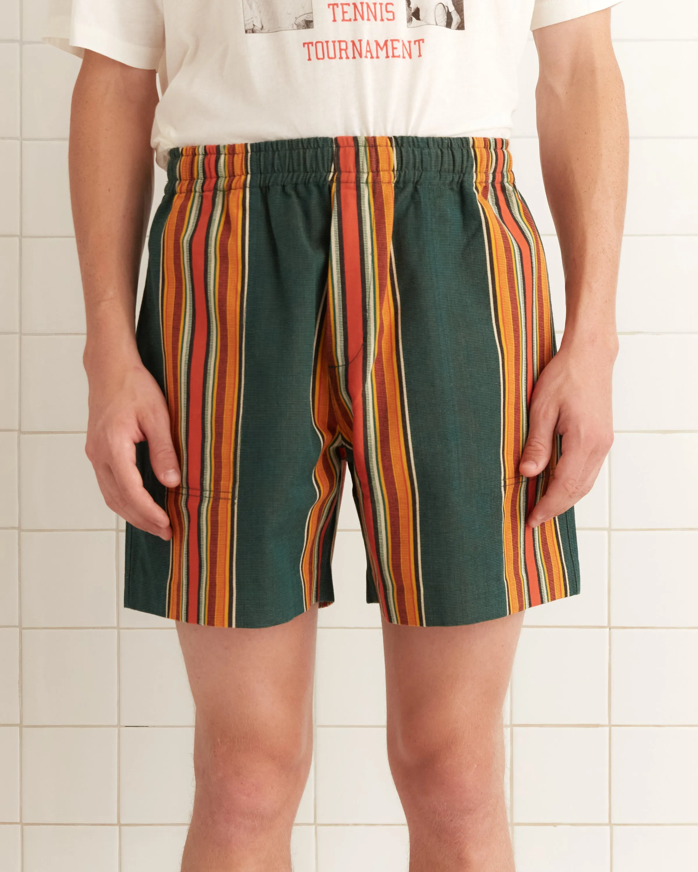 Parakeet Stripe Shorts sold by BODE product image thumbnail 2