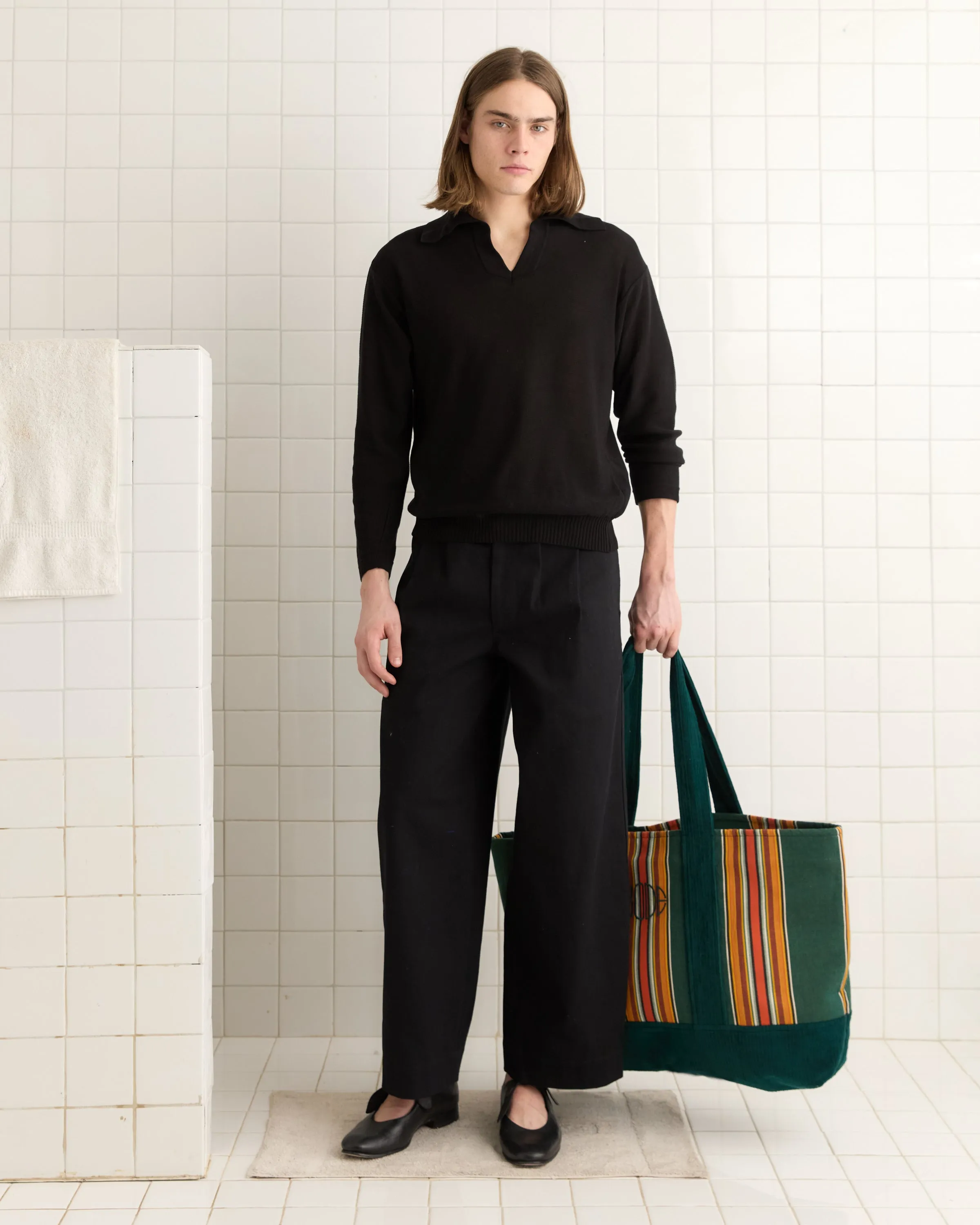 Parakeet Stripe Tote sold by BODE product image thumbnail 4