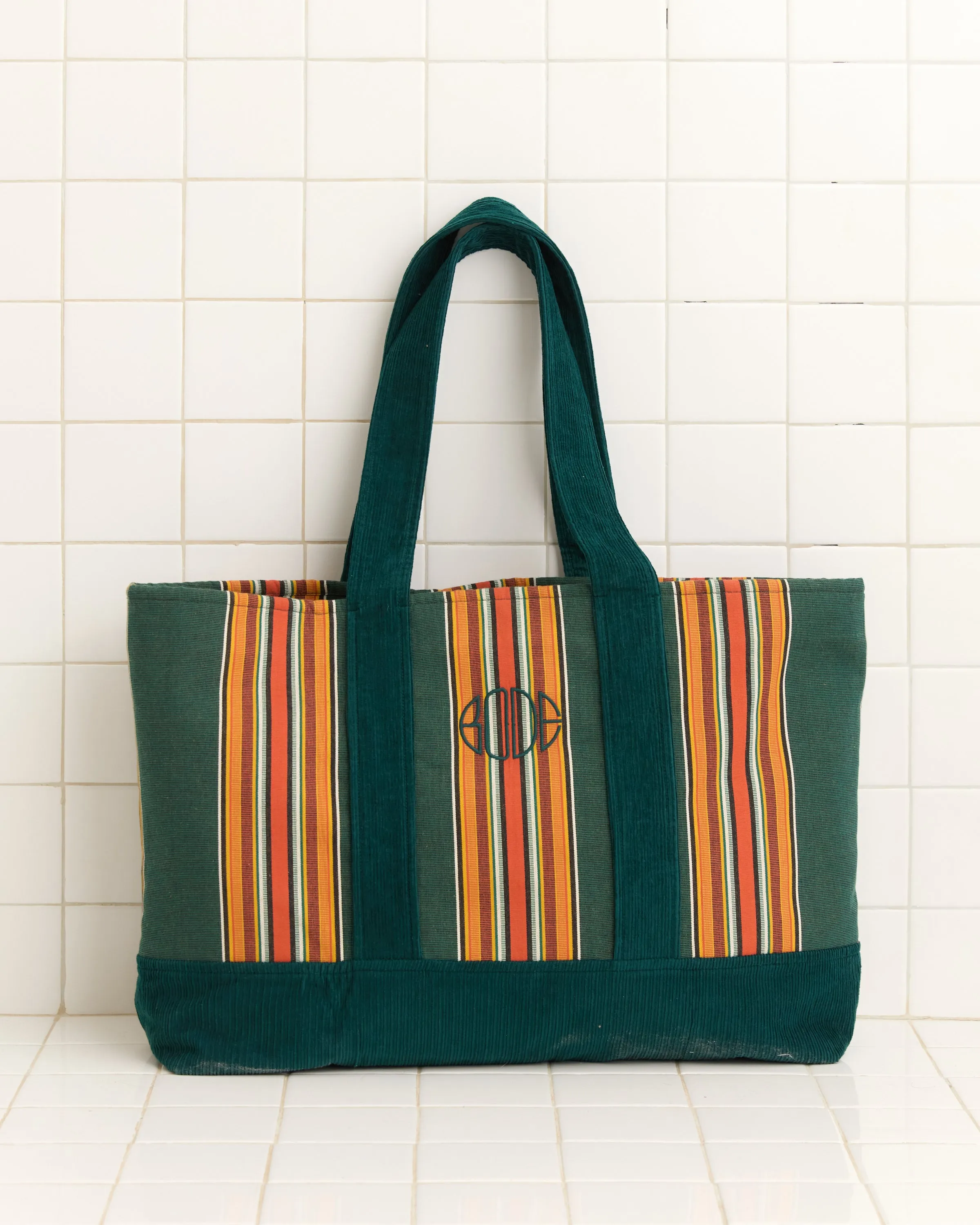 Parakeet Stripe Tote sold by BODE