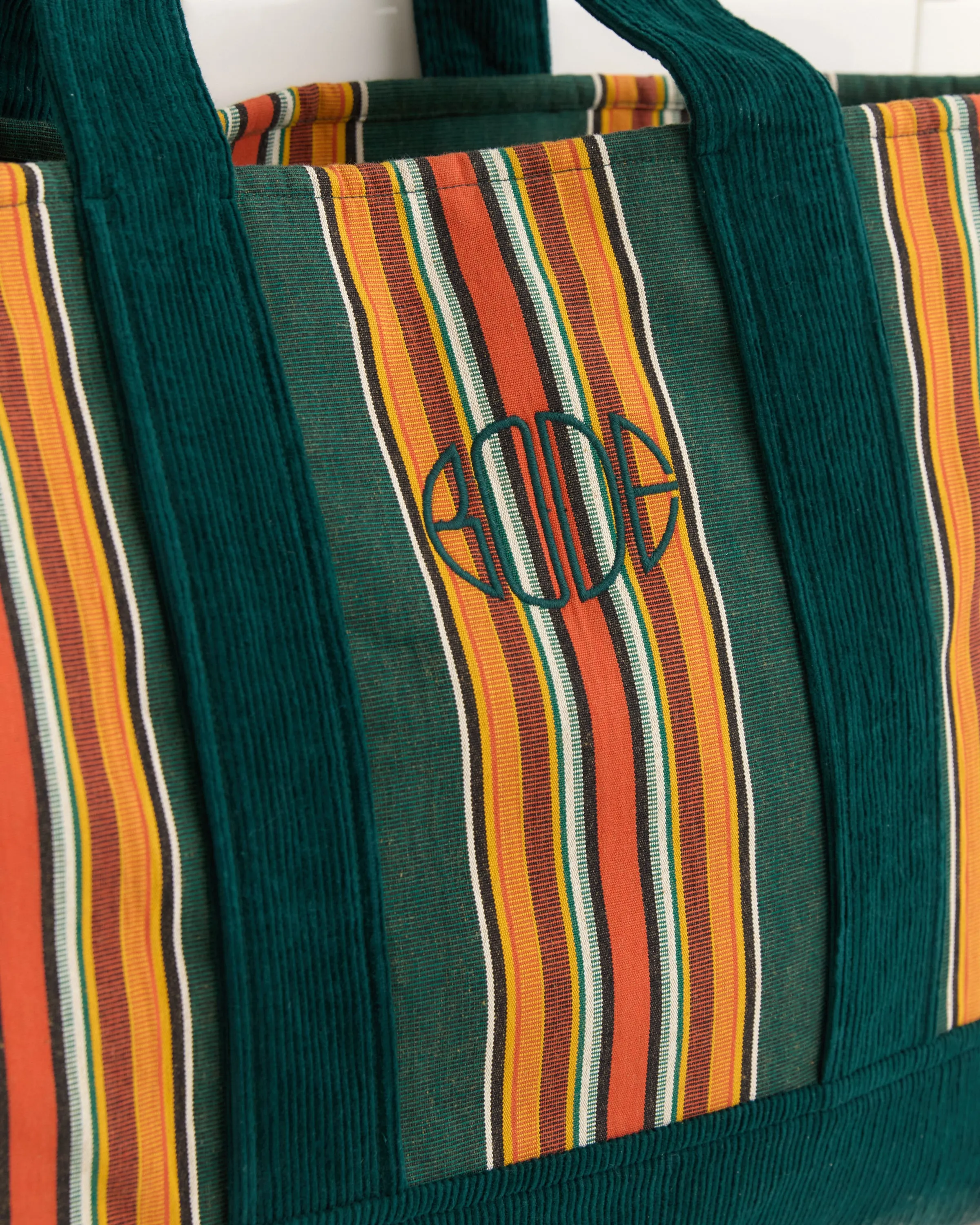 Parakeet Stripe Tote sold by BODE product image thumbnail 2