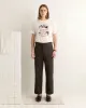 Lightweight Linen Side-Buckle Trousers - Brown/Black sold by BODE