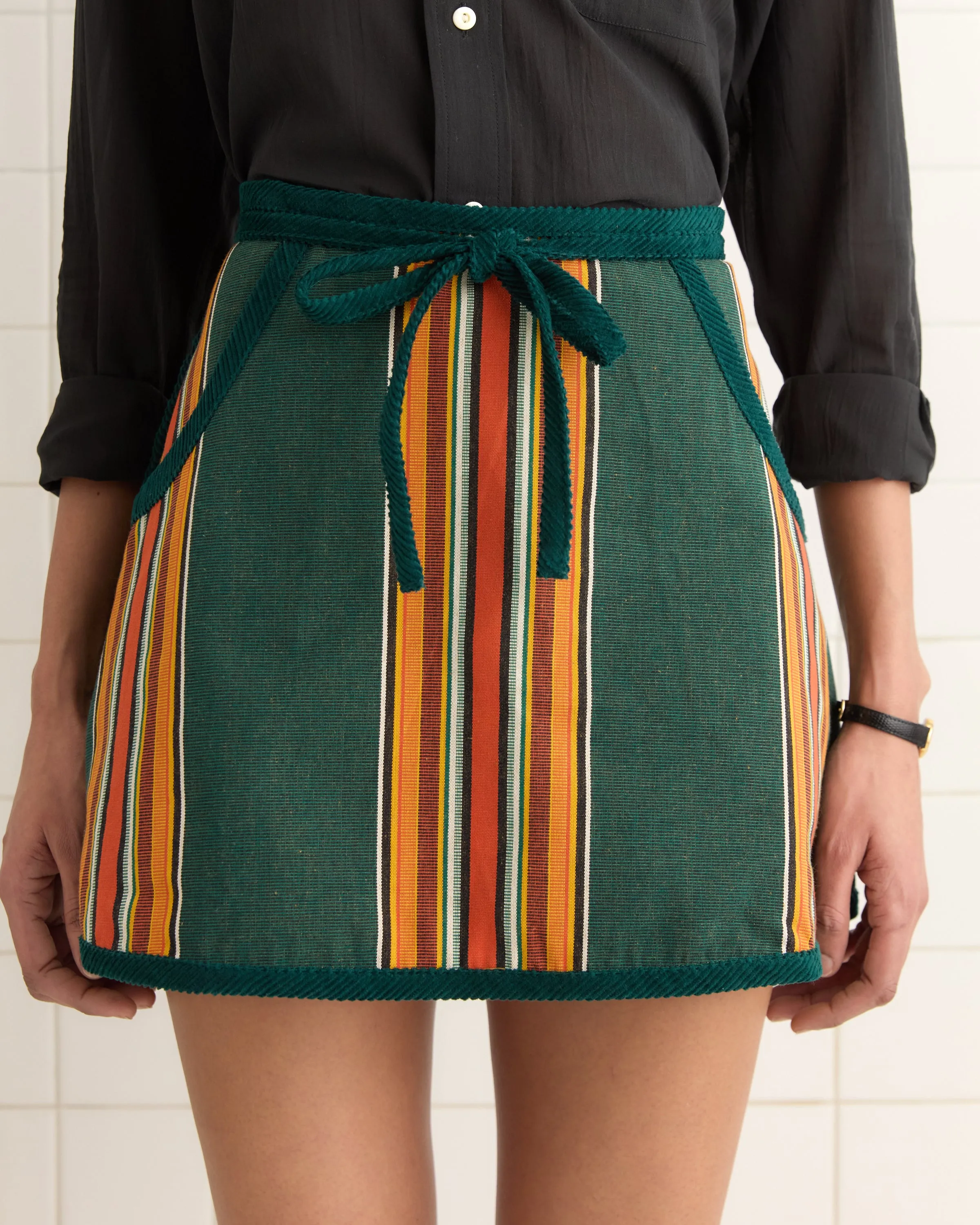 Parakeet Stripe Skirt sold by BODE product image thumbnail 2