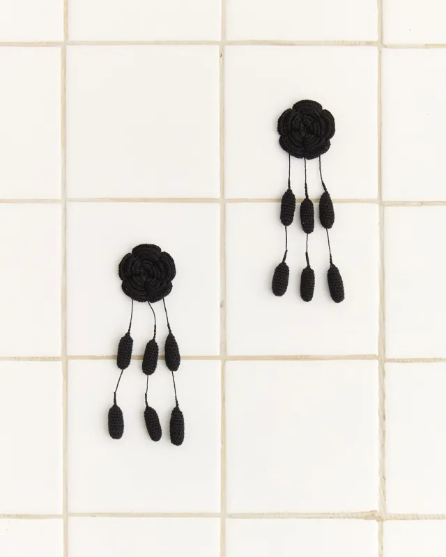 Blossom Earrings - Black sold by BODE