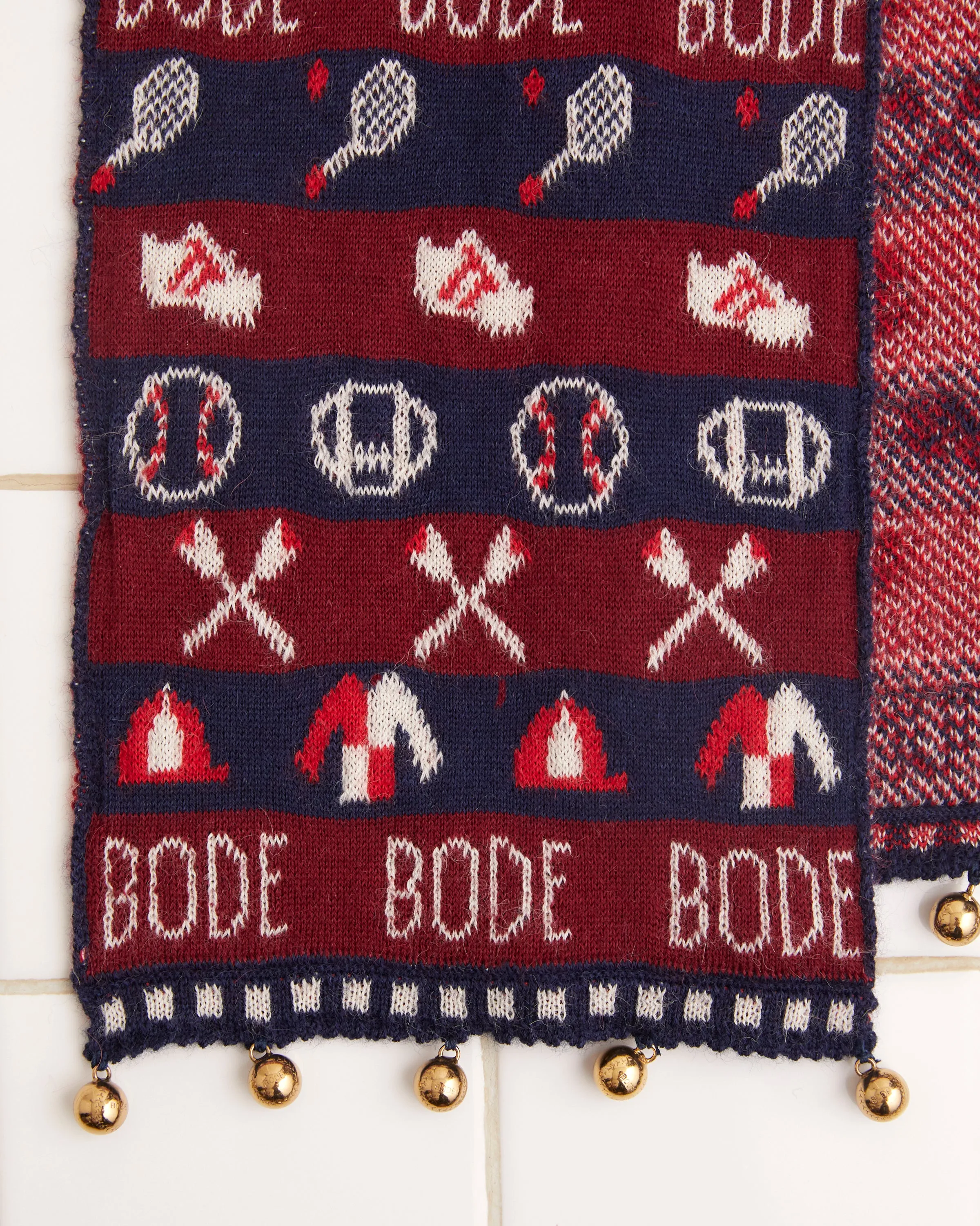 Sporting Jacquard Scarf sold by BODE product image thumbnail 2