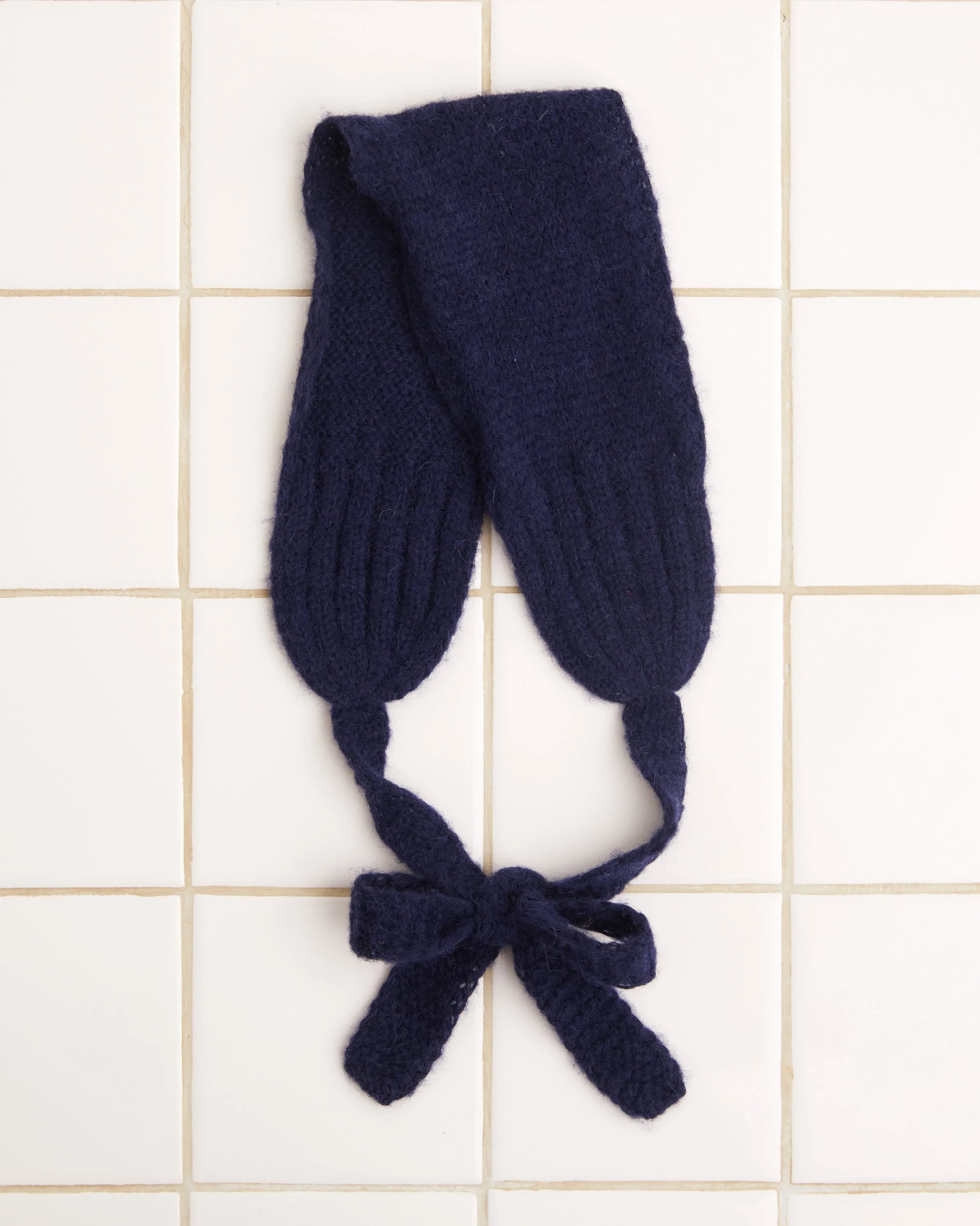 Knitted Headband - Navy sold by BODE