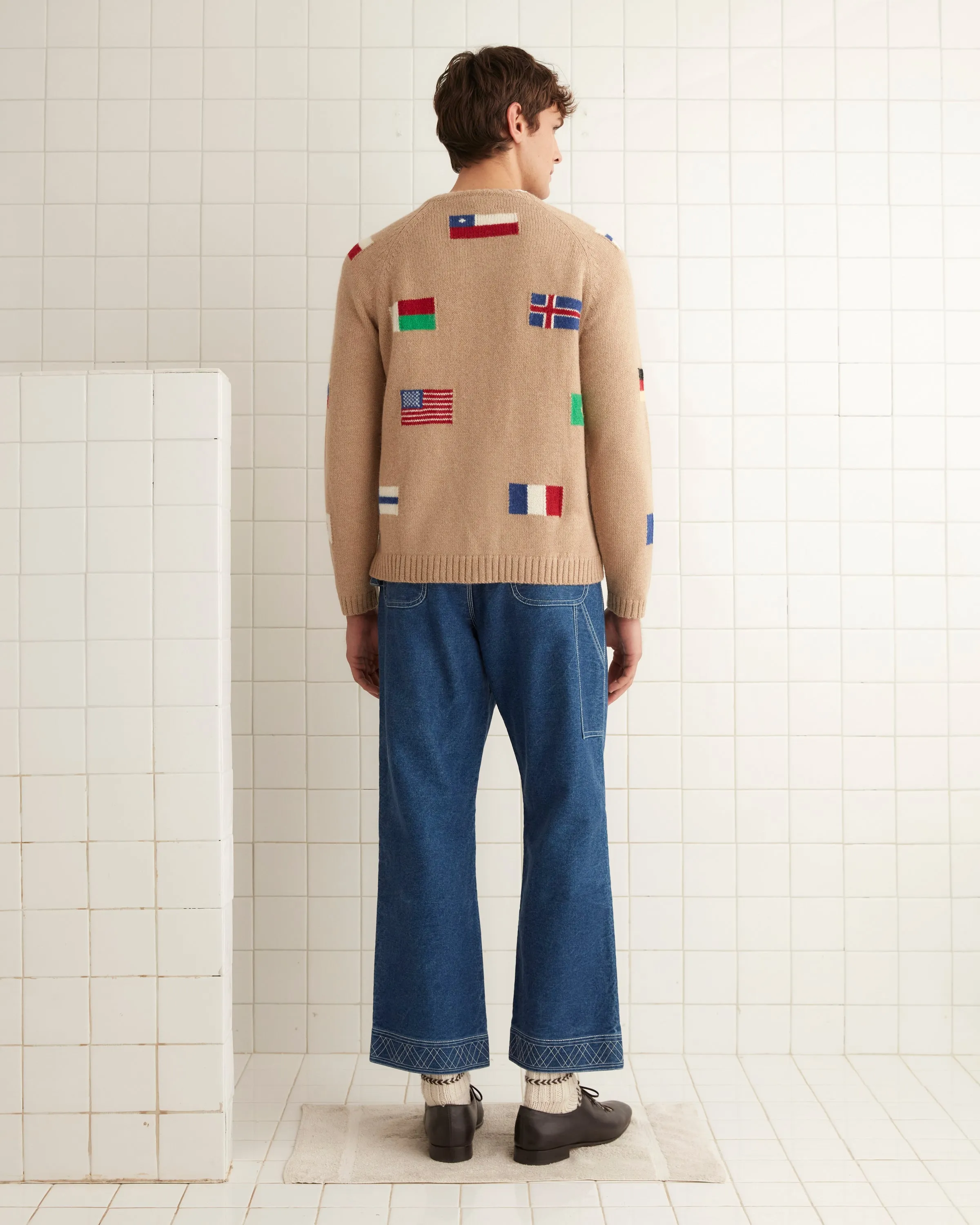 Round-the-World Cardigan - Tan sold by BODE product image thumbnail 3