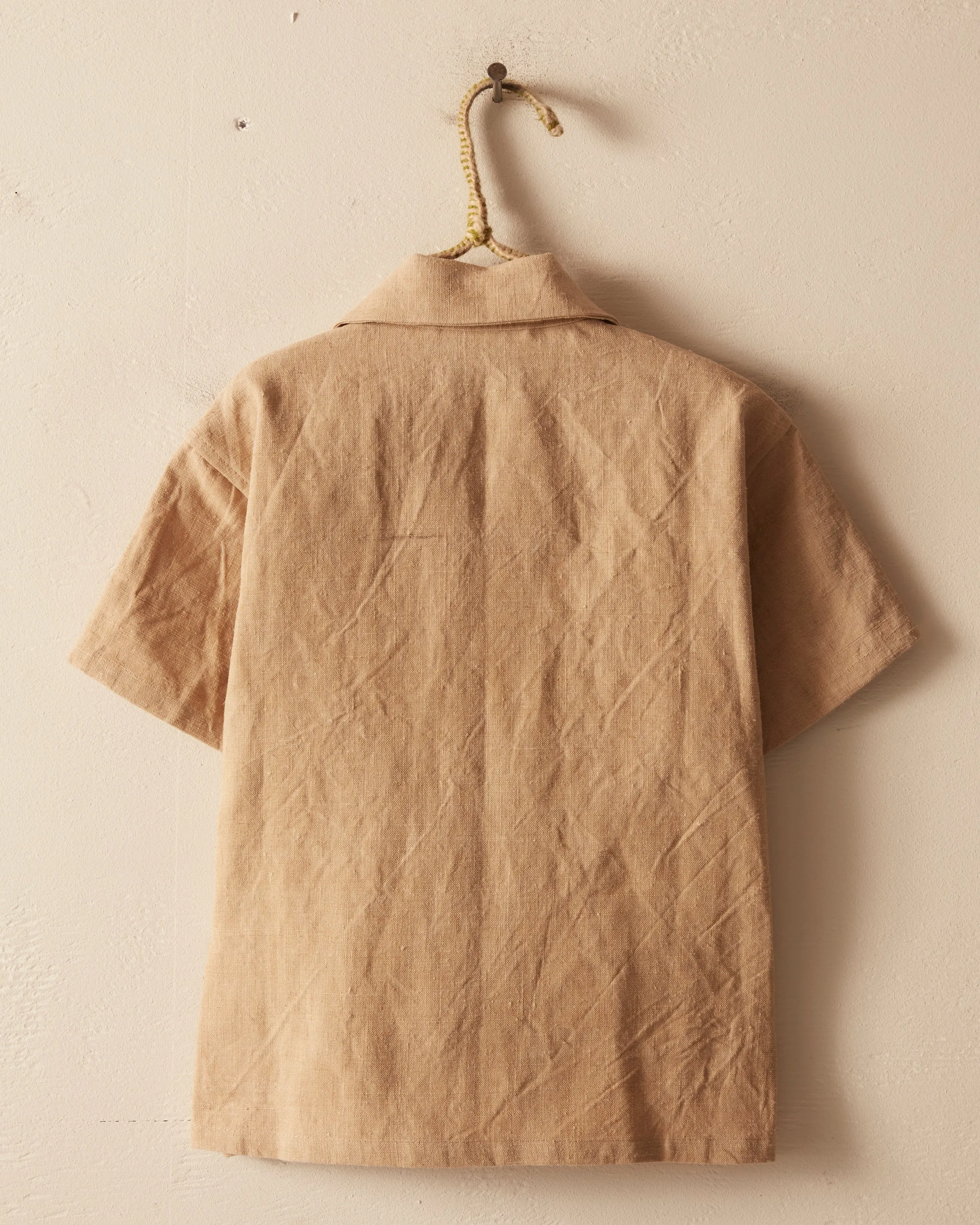 Aged Linen Kid's Shirt sold by BODE product image thumbnail 3