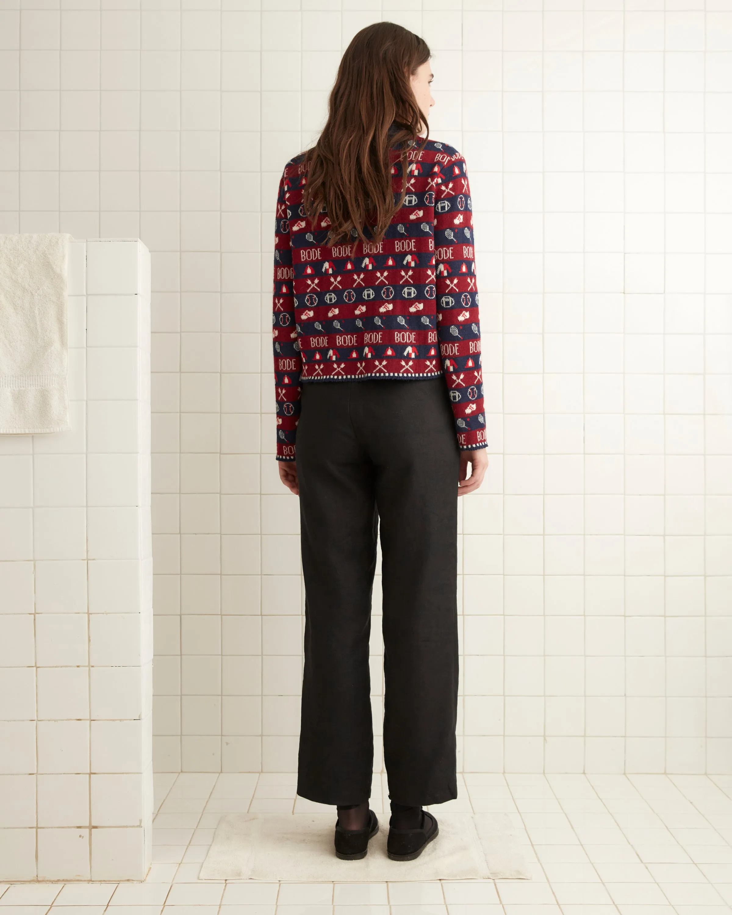 Sporting Jacquard Cardigan sold by BODE product image thumbnail 3