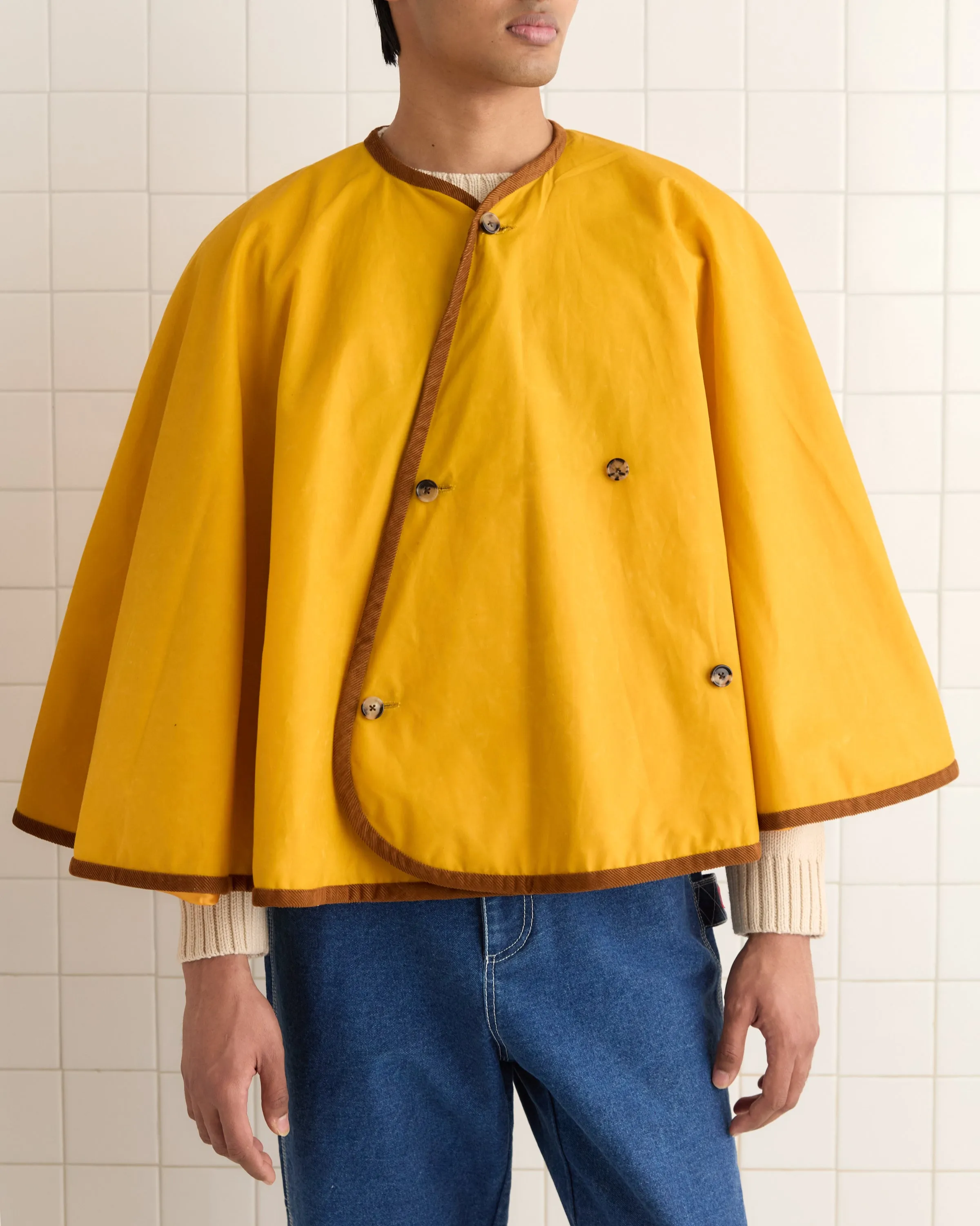 Waxed Rain Cape - Yellow sold by BODE product image thumbnail 2