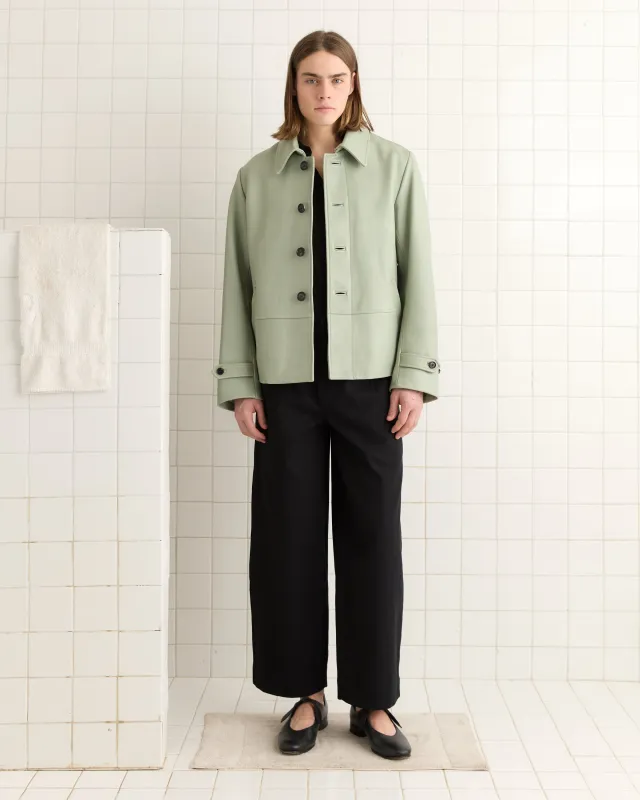 Cropped Continental Coat - Sea Foam sold by BODE
