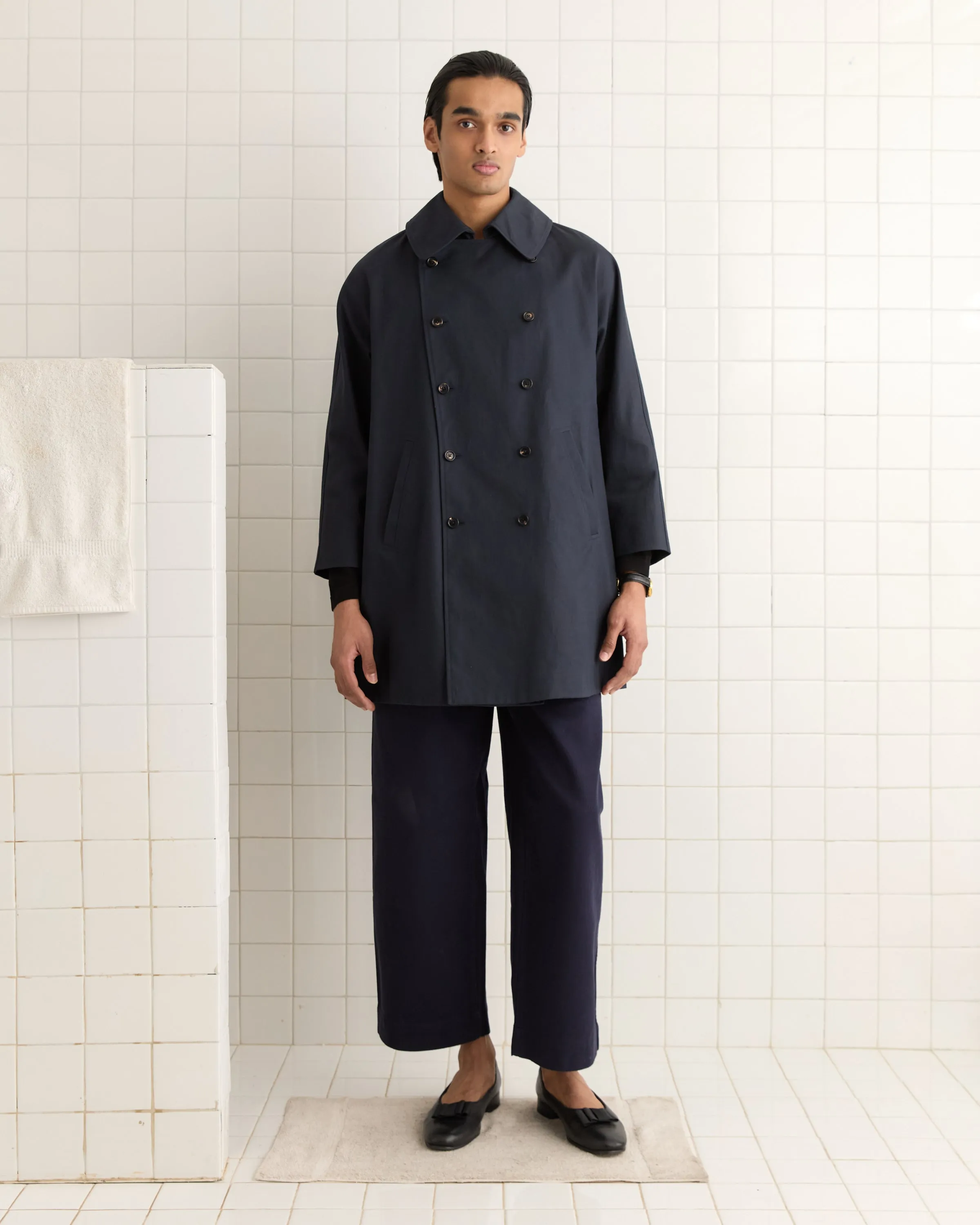 Waxed Herringbone Peacoat sold by BODE product image thumbnail 4