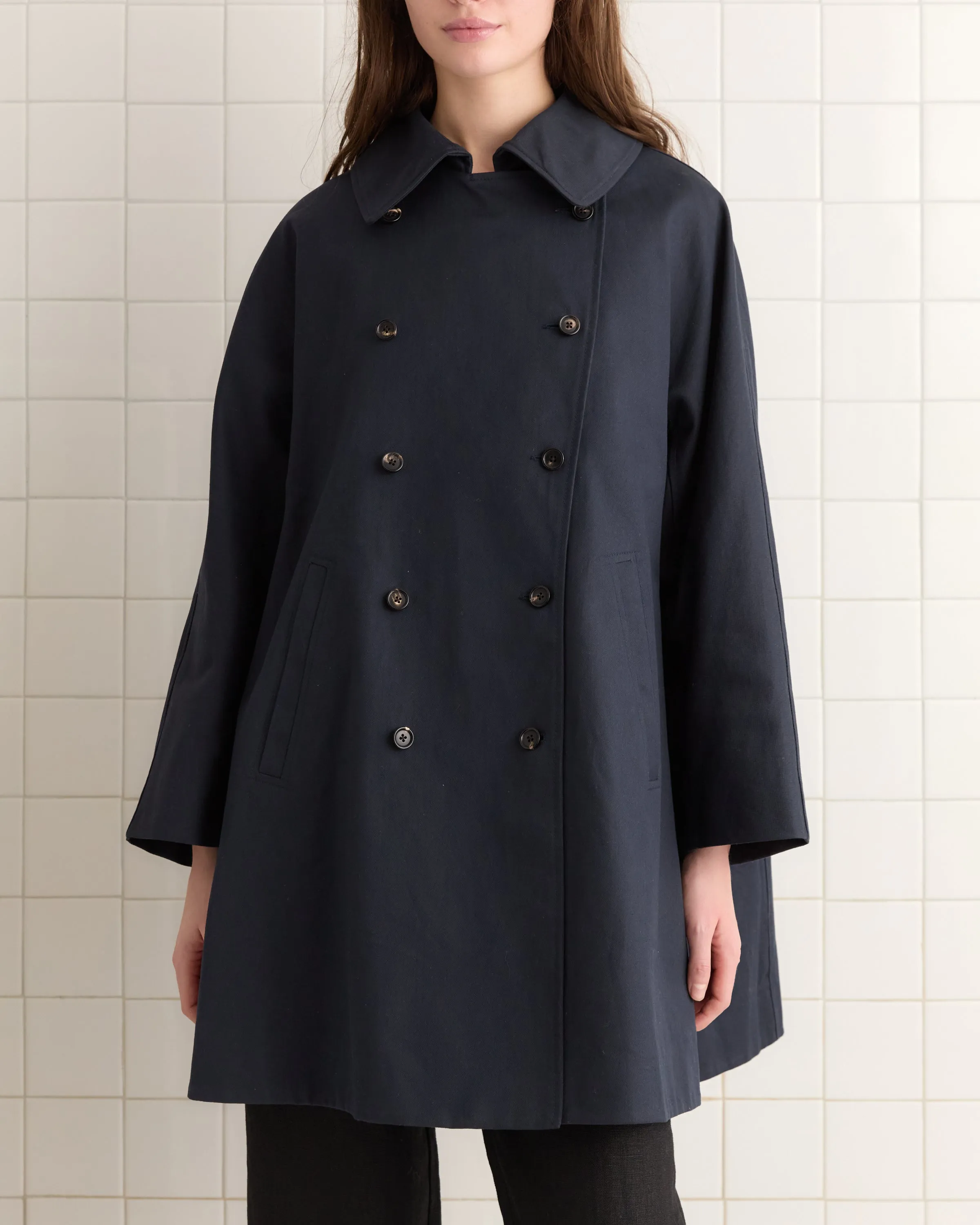 Waxed Herringbone Peacoat sold by BODE product image thumbnail 2