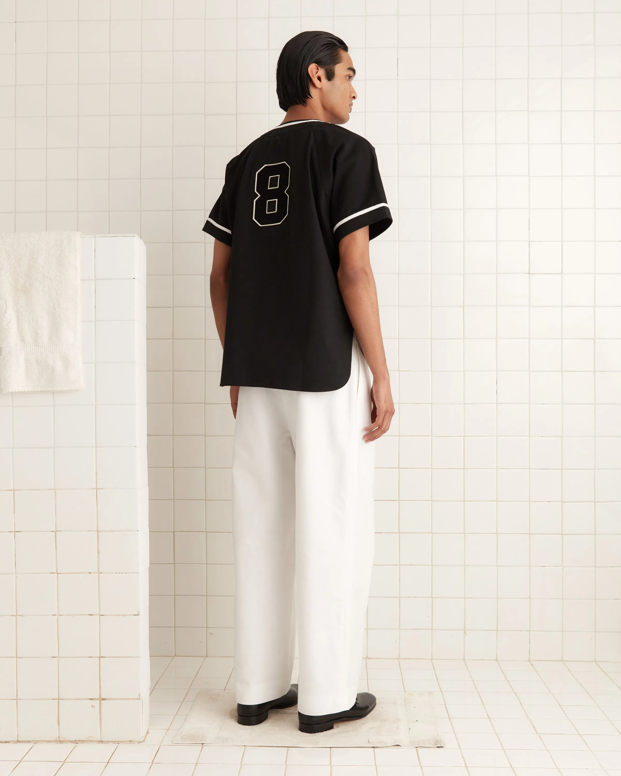 Baseball Shirt - Black sold by BODE product image thumbnail 3