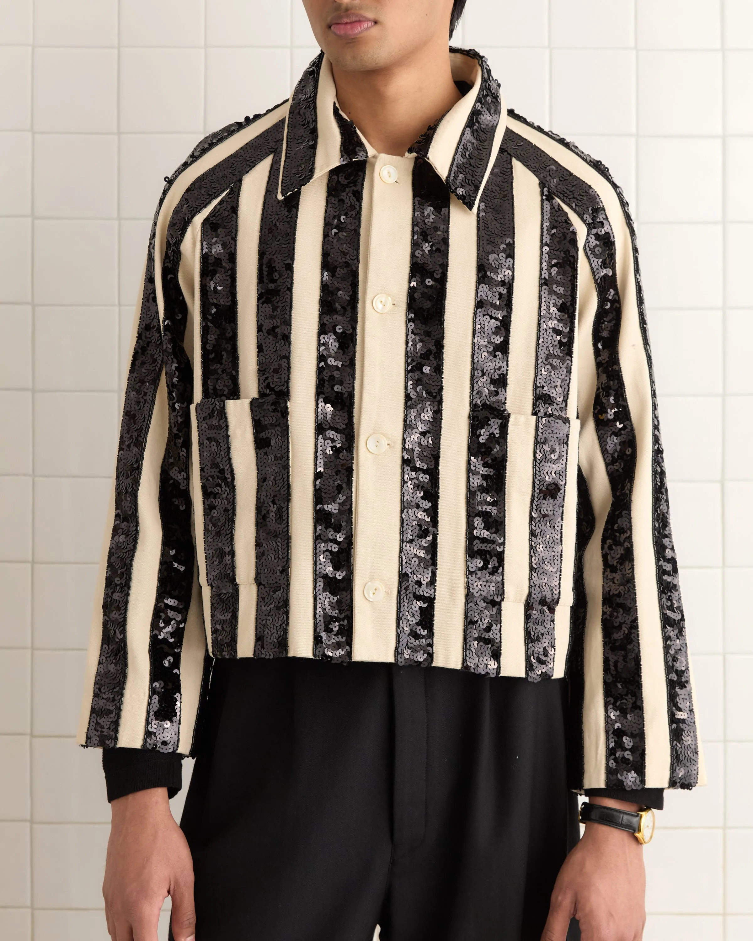 Grandstand Cropped Jacket sold by BODE product image thumbnail 2