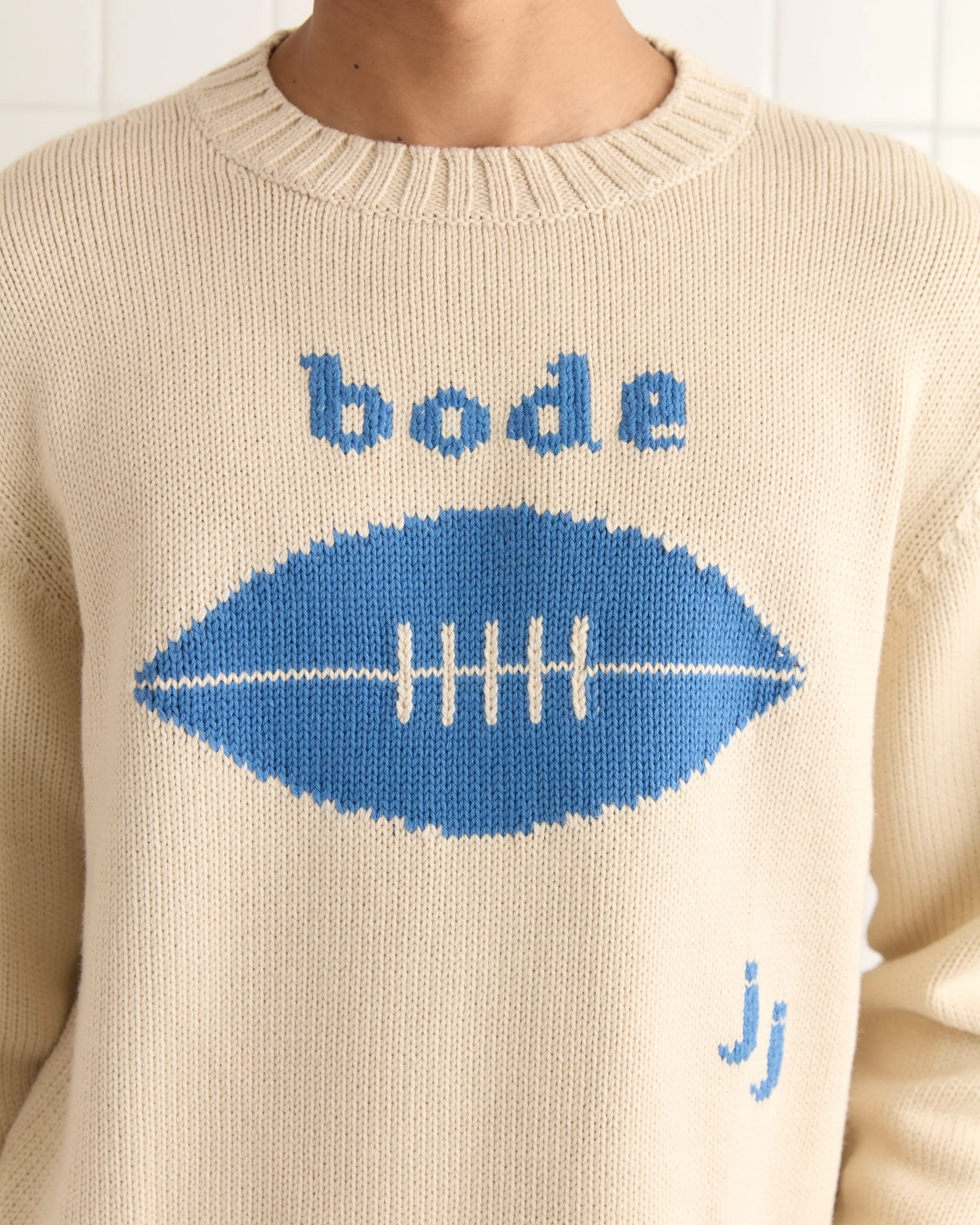 Spirit Sweater - Cream sold by BODE product image thumbnail 2