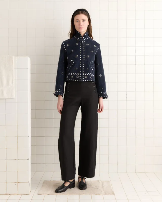 Studded Howard Jacket - Dark Navy sold by BODE