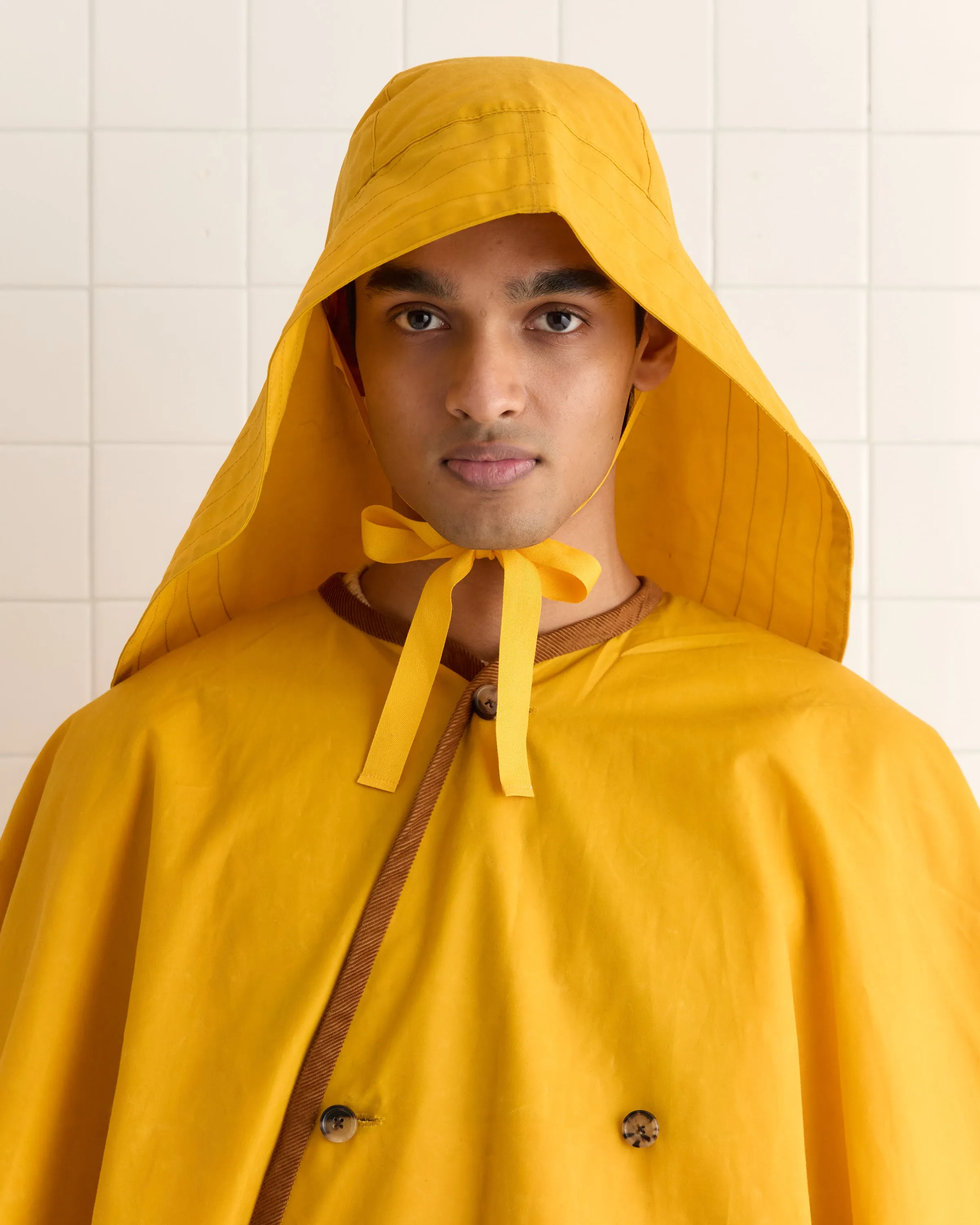 Waxed Rain Hat - Yellow sold by BODE product image thumbnail 3