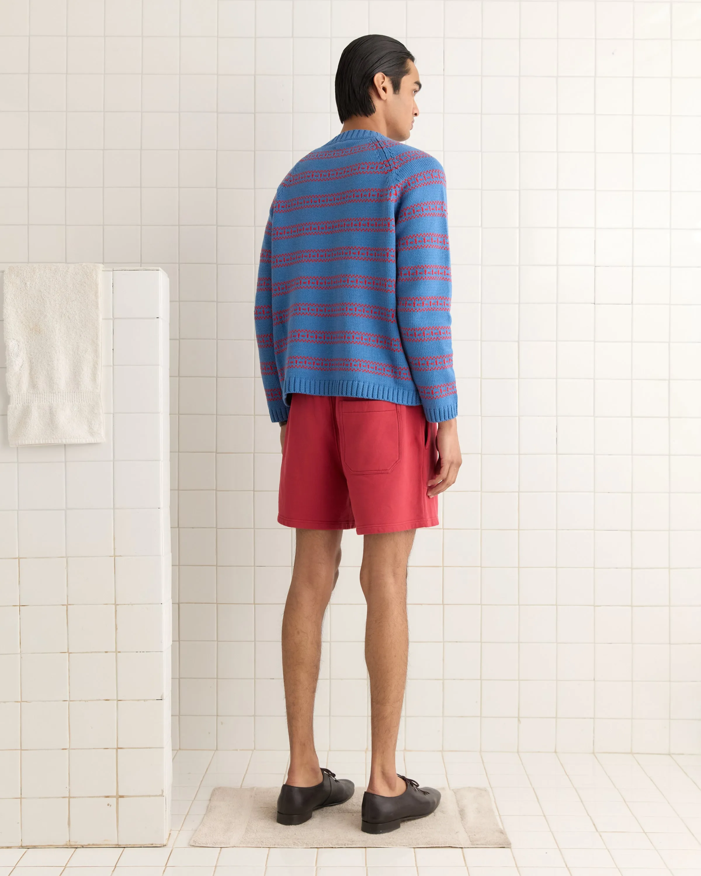 Meandering Stripe Cardigan - Blue sold by BODE product image thumbnail 3