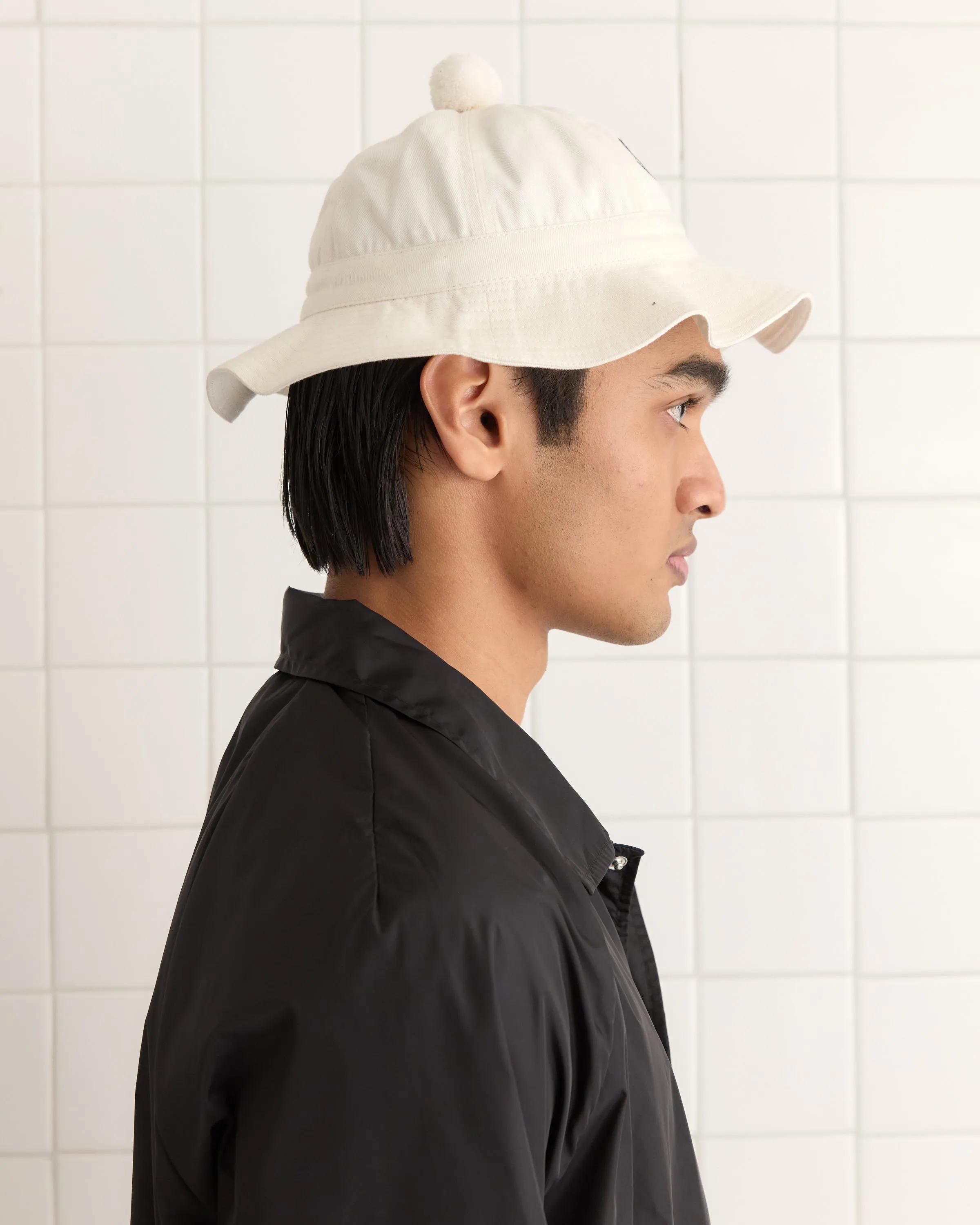 Paneled Grandfather Hat - White sold by BODE product image thumbnail 5