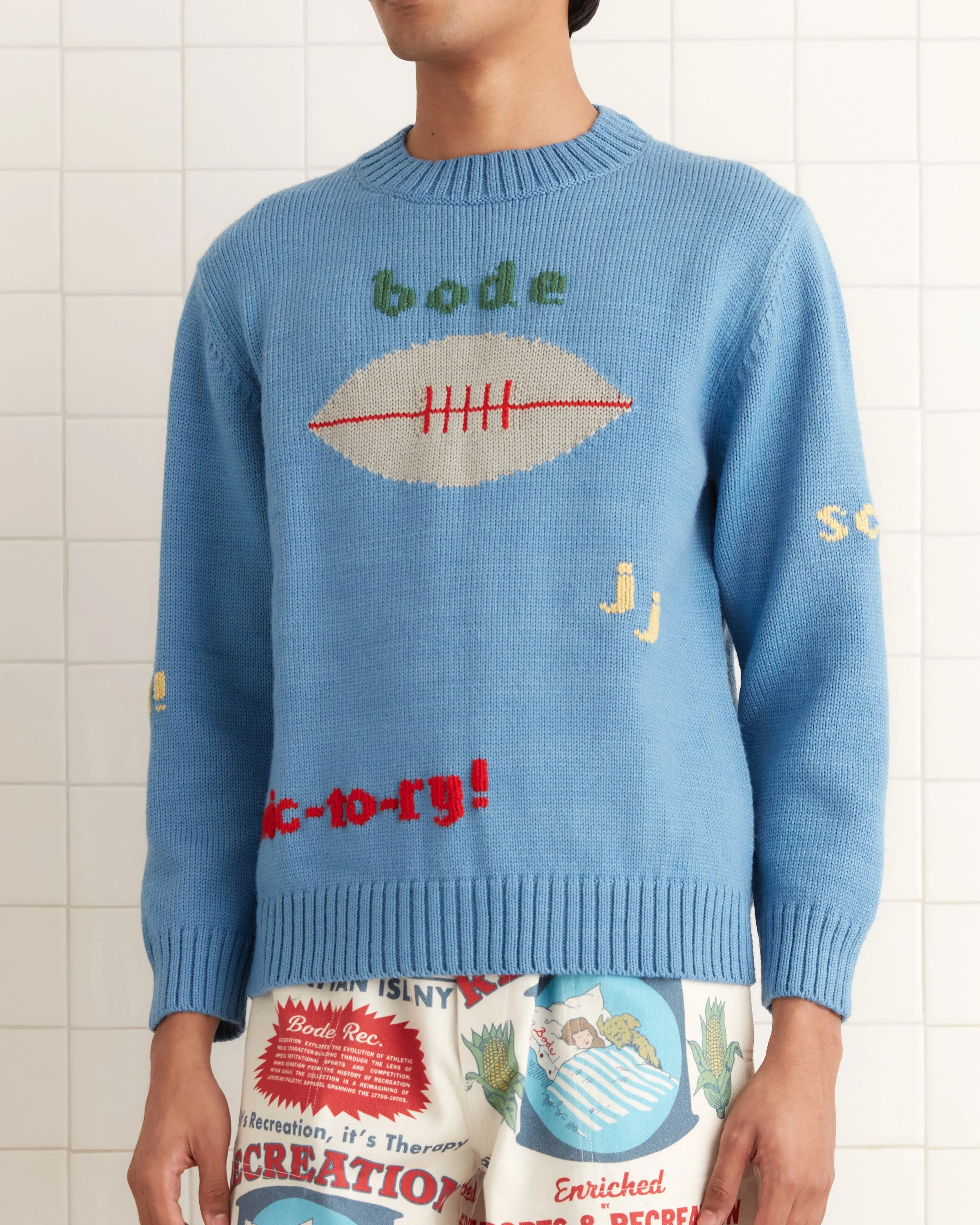 Spirit Sweater - Blue sold by BODE product image thumbnail 2