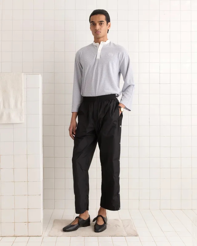 Nylon Tear-Away Track Pants - Black sold by BODE