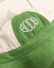 Paneled Grandfather Hat - Green/White sold by BODE