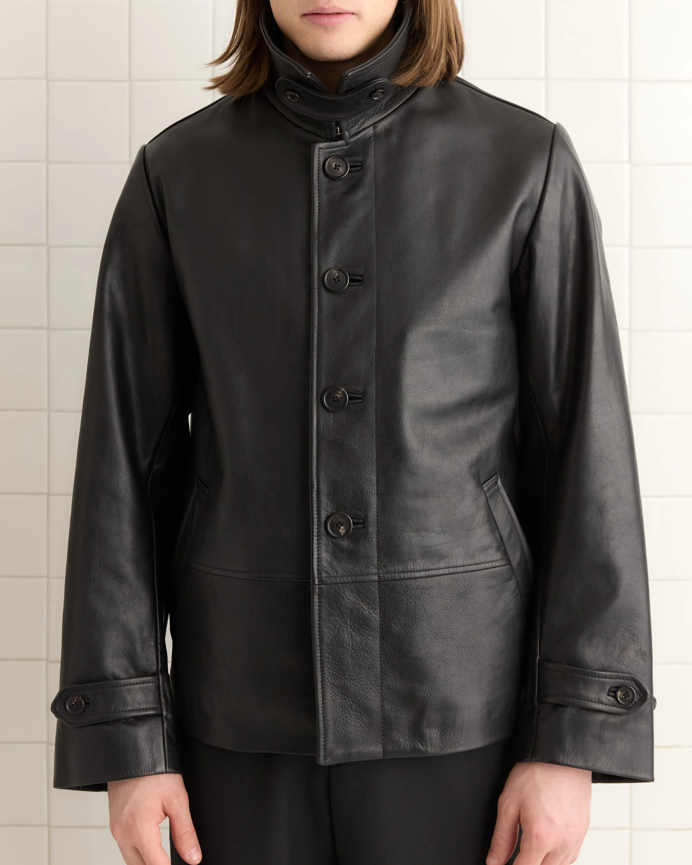 Cropped Continental Coat - Black sold by BODE product image thumbnail 2