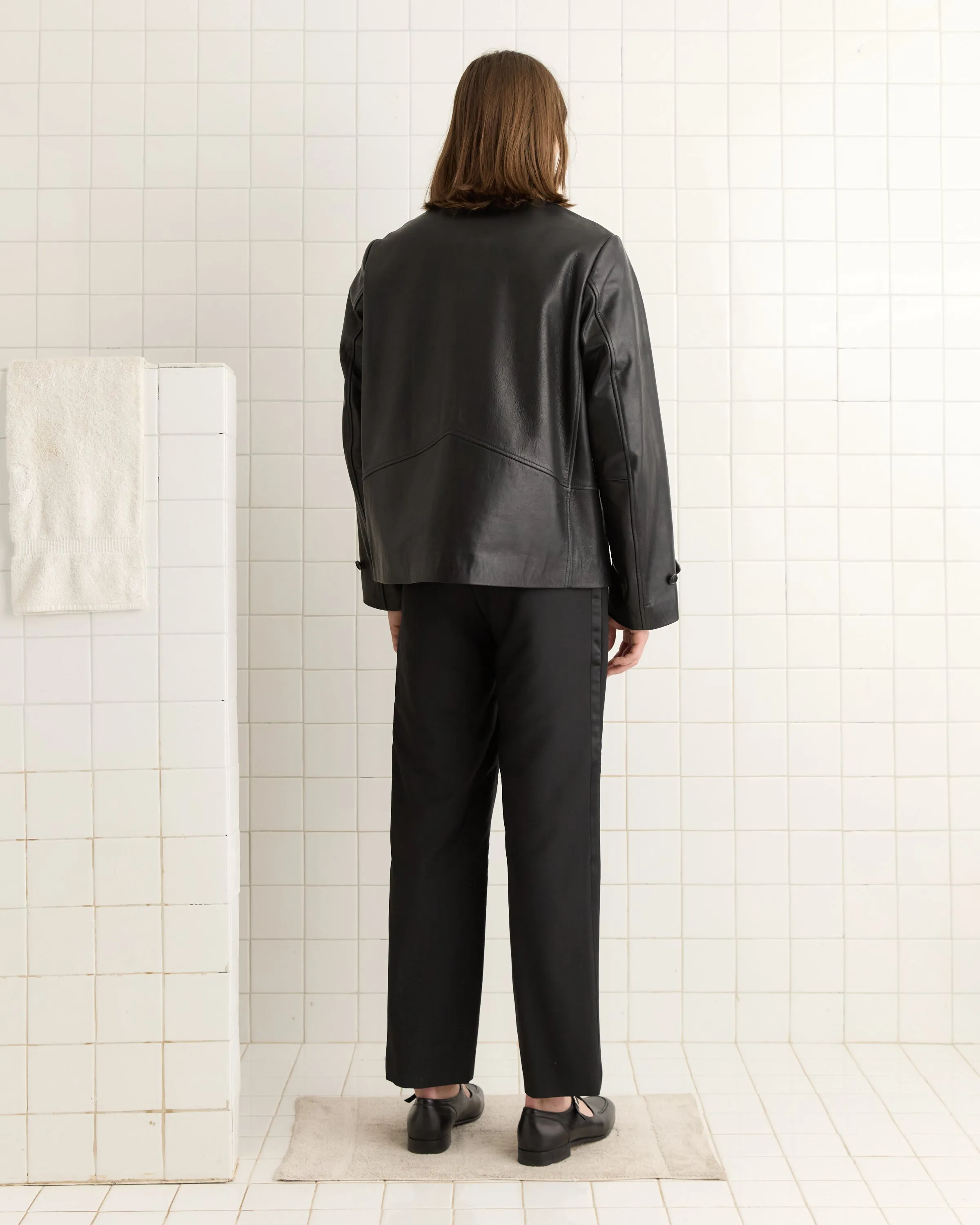 Cropped Continental Coat - Black sold by BODE product image thumbnail 3