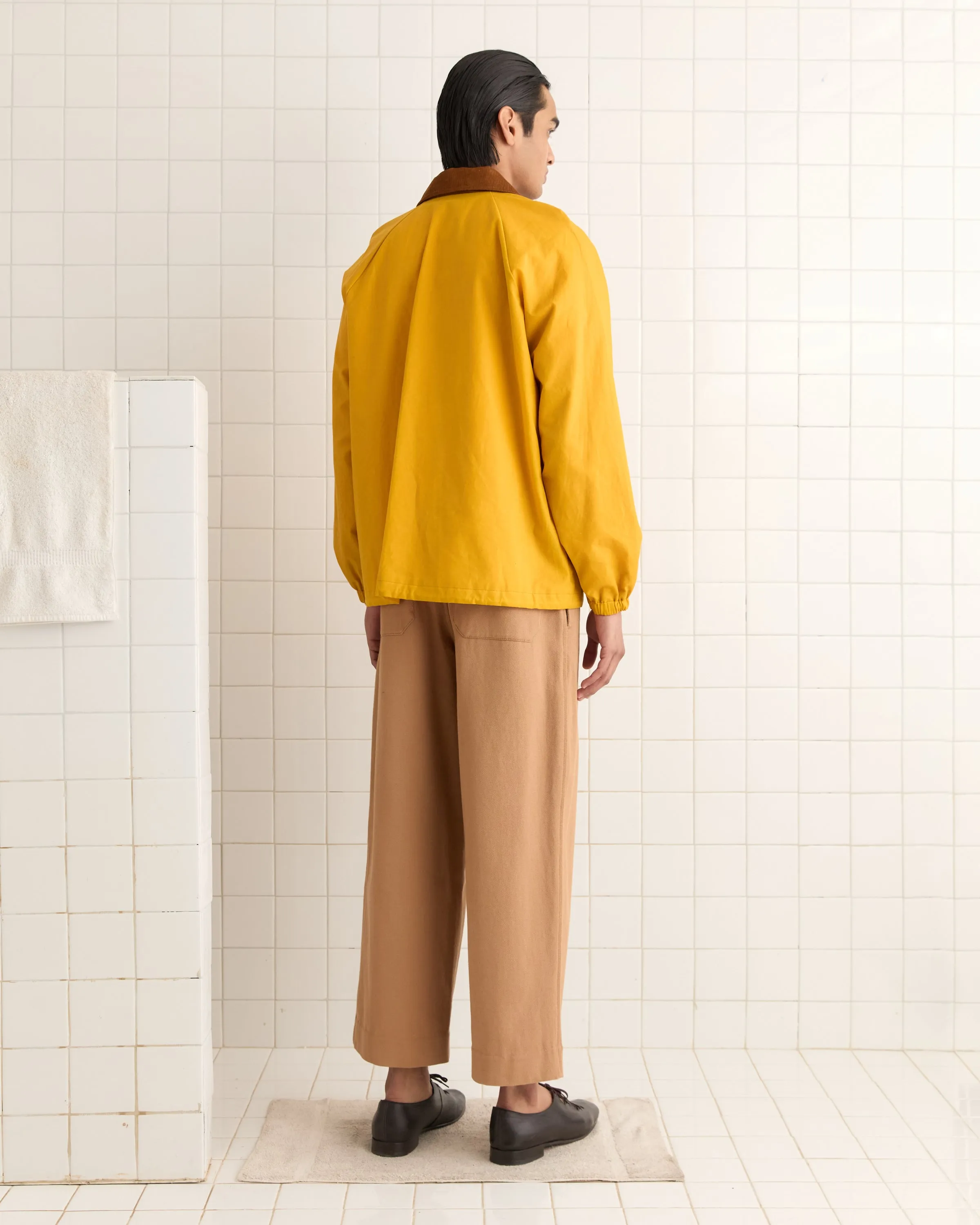 Waxed Track Jacket - Yellow sold by BODE product image thumbnail 4