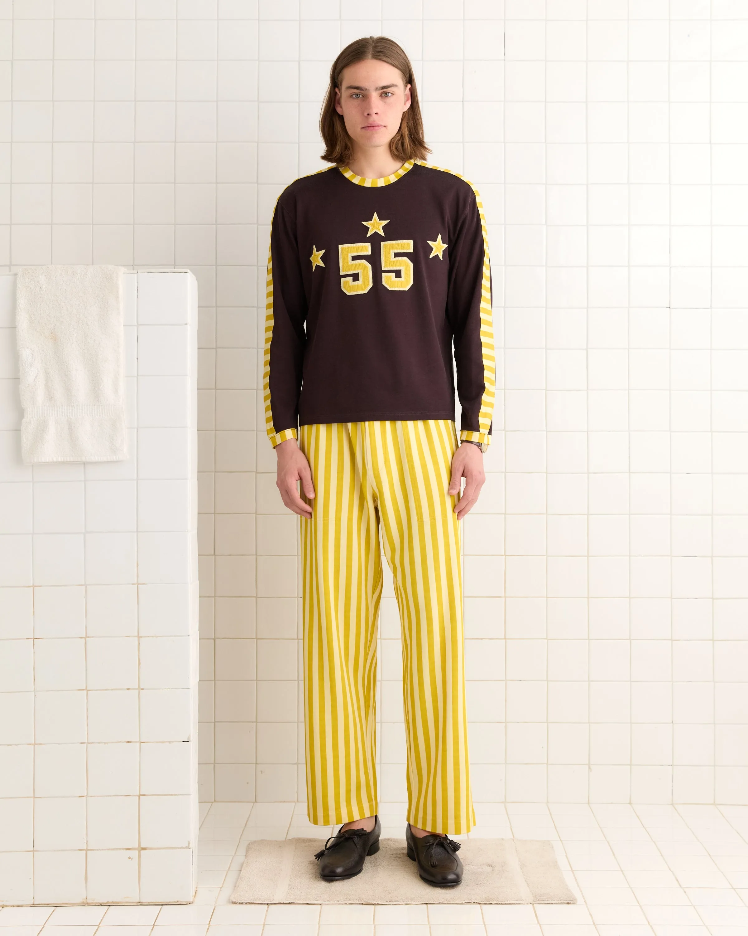 Medalist Appliqué Long Sleeve Tee sold by BODE