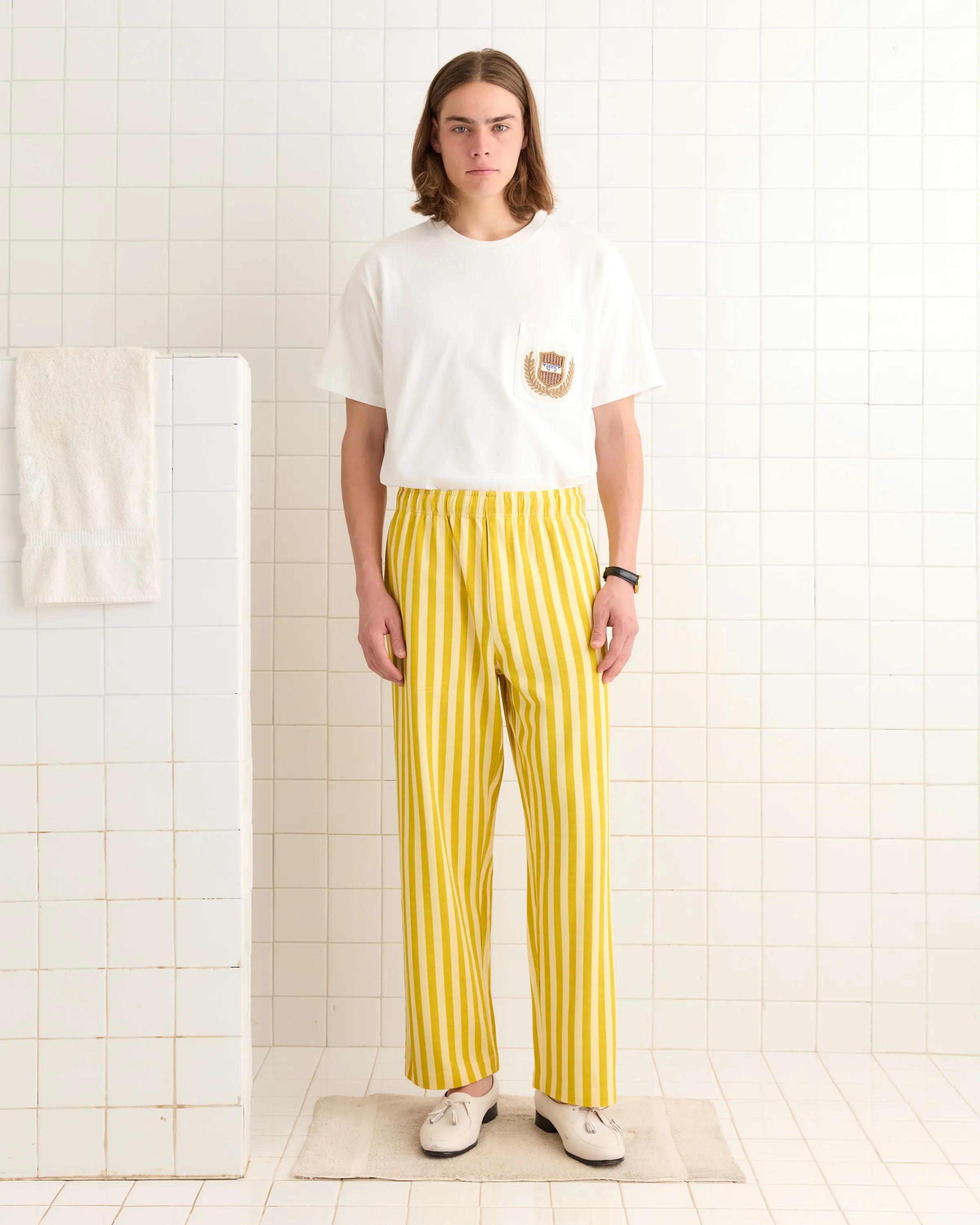 Medalist Sweatpants - Yellow sold by BODE