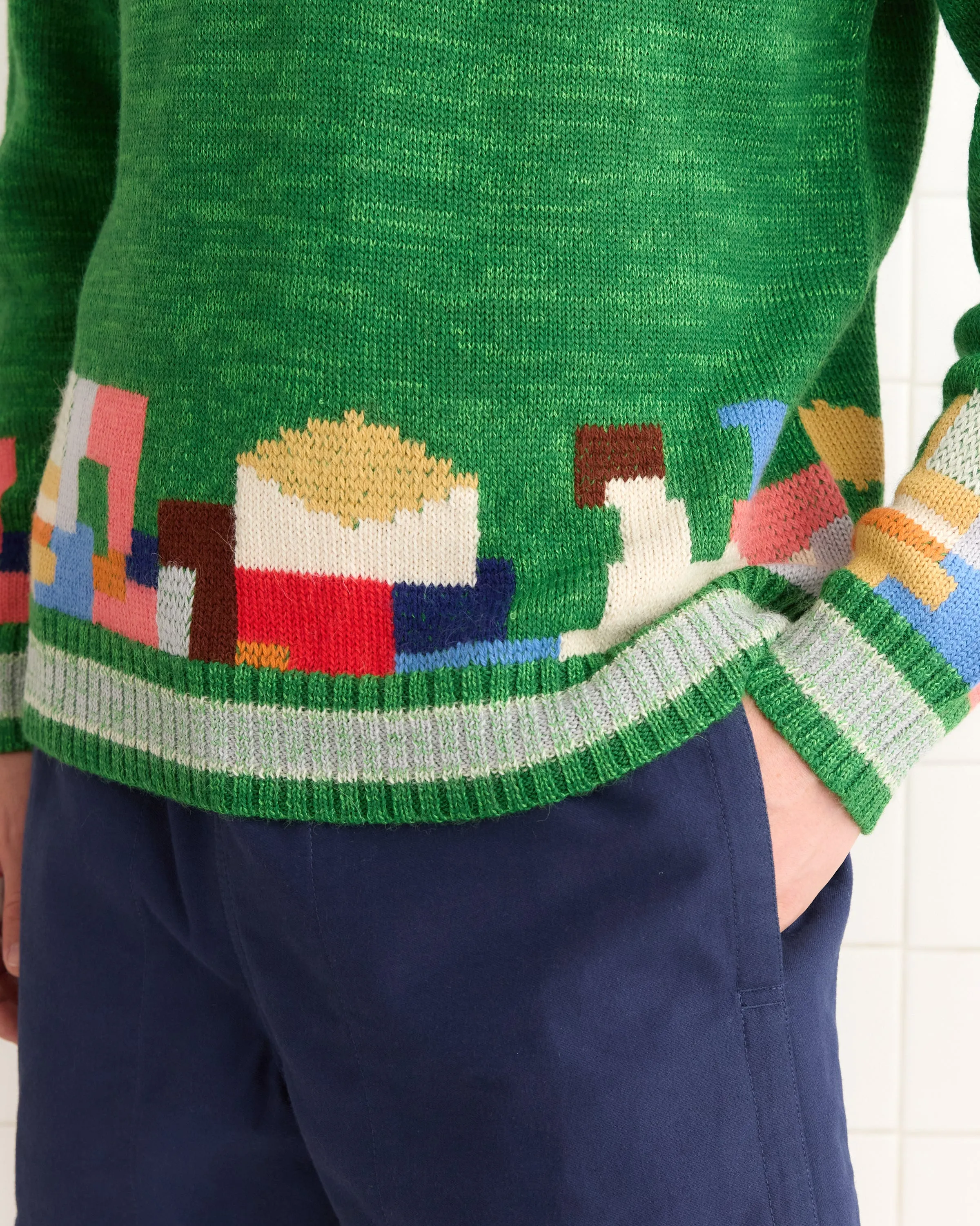 Swatch Sweater - Green sold by BODE product image thumbnail 2