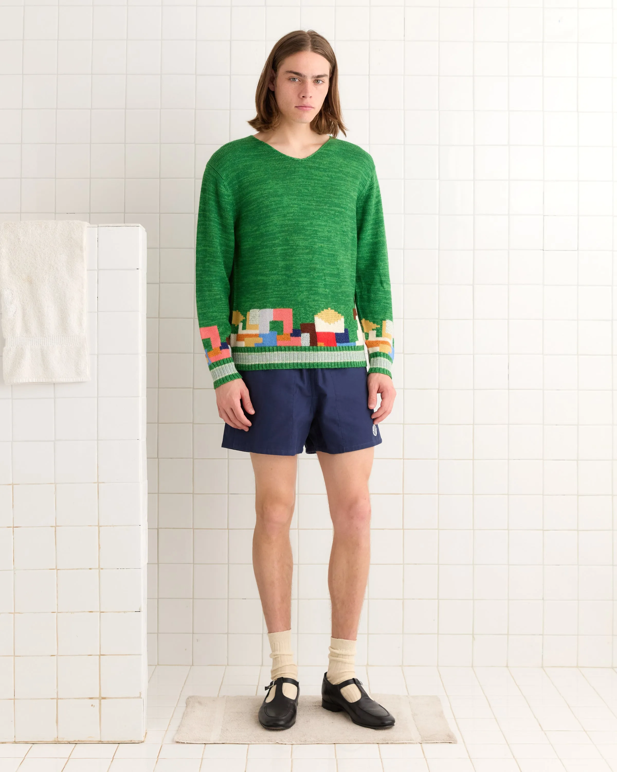 Swatch Sweater - Green sold by BODE