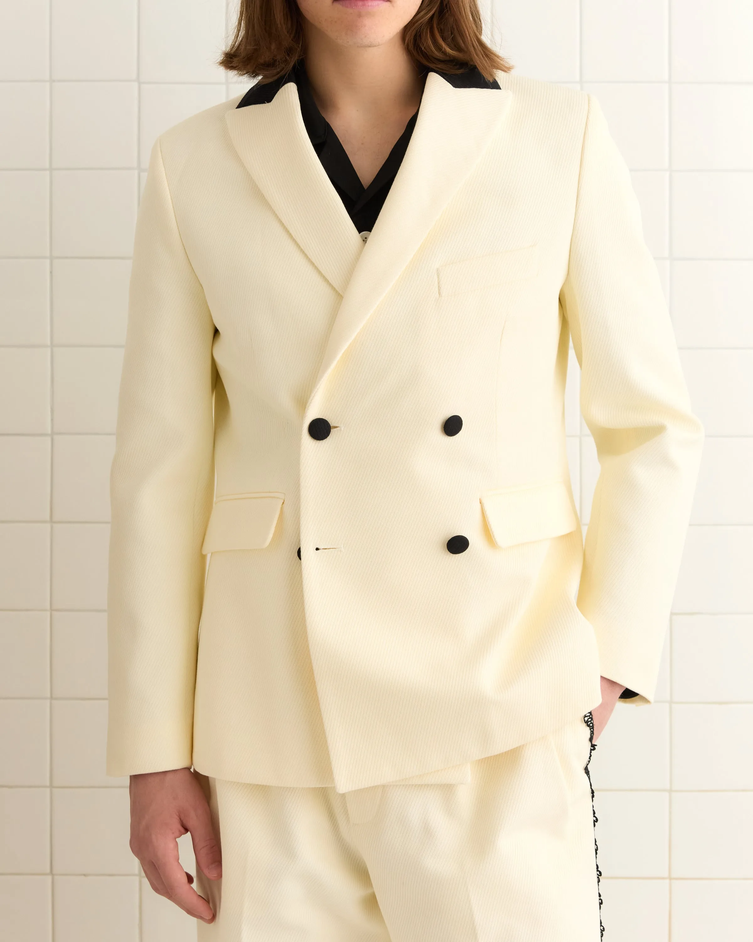 Seymour Double-Breasted Suit Jacket sold by BODE product image thumbnail 2