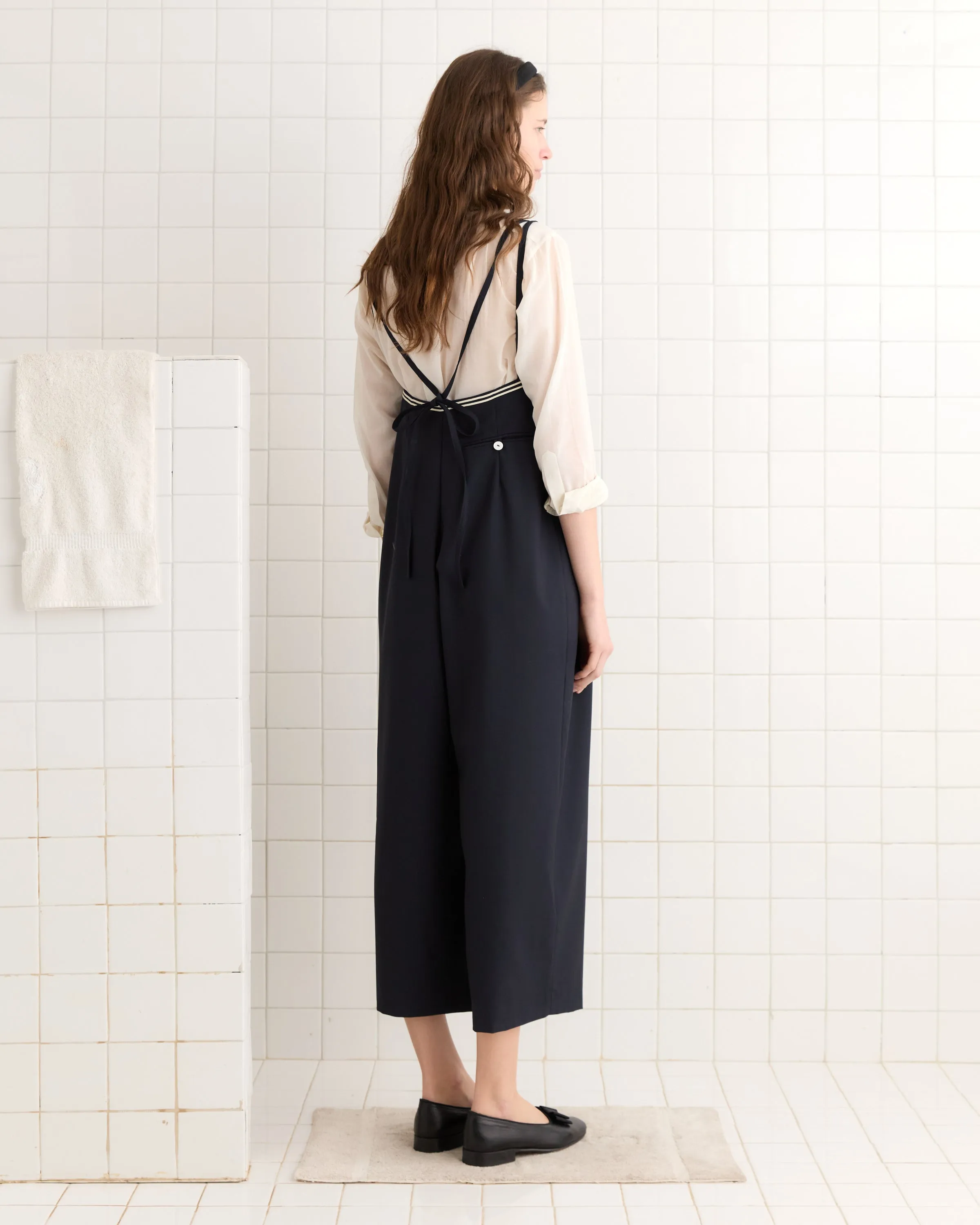 Trimmed Gardner Jumpsuit - Navy sold by BODE product image thumbnail 3
