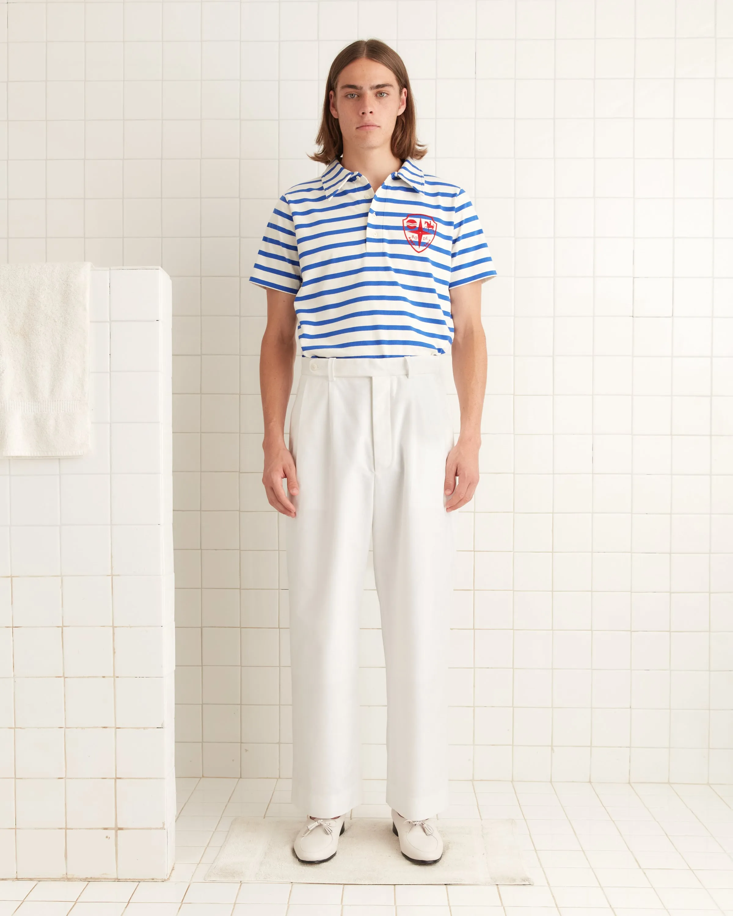 Piqué McNab Trousers sold by BODE