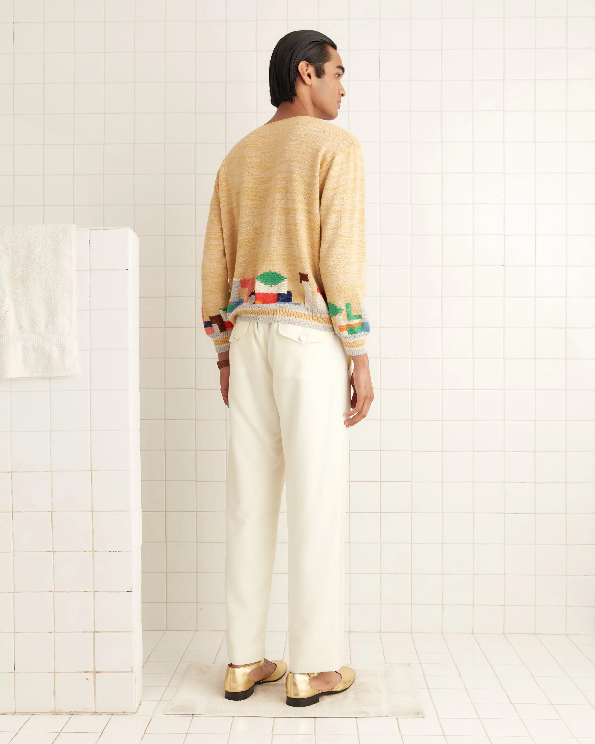 Swatch Sweater - Peach sold by BODE product image thumbnail 3