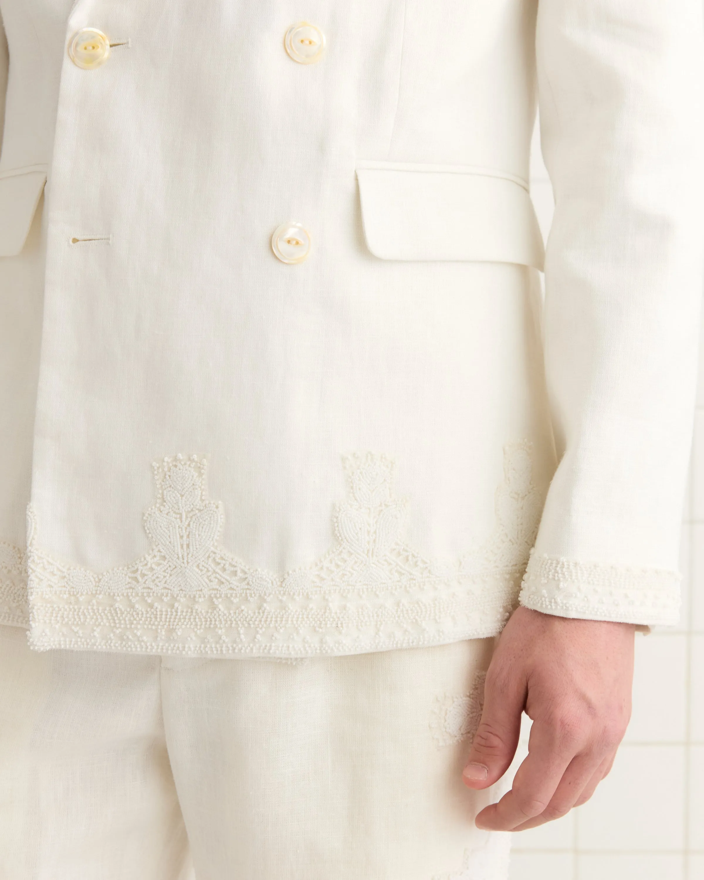 Salt Marsh Suit Jacket sold by BODE product image thumbnail 3