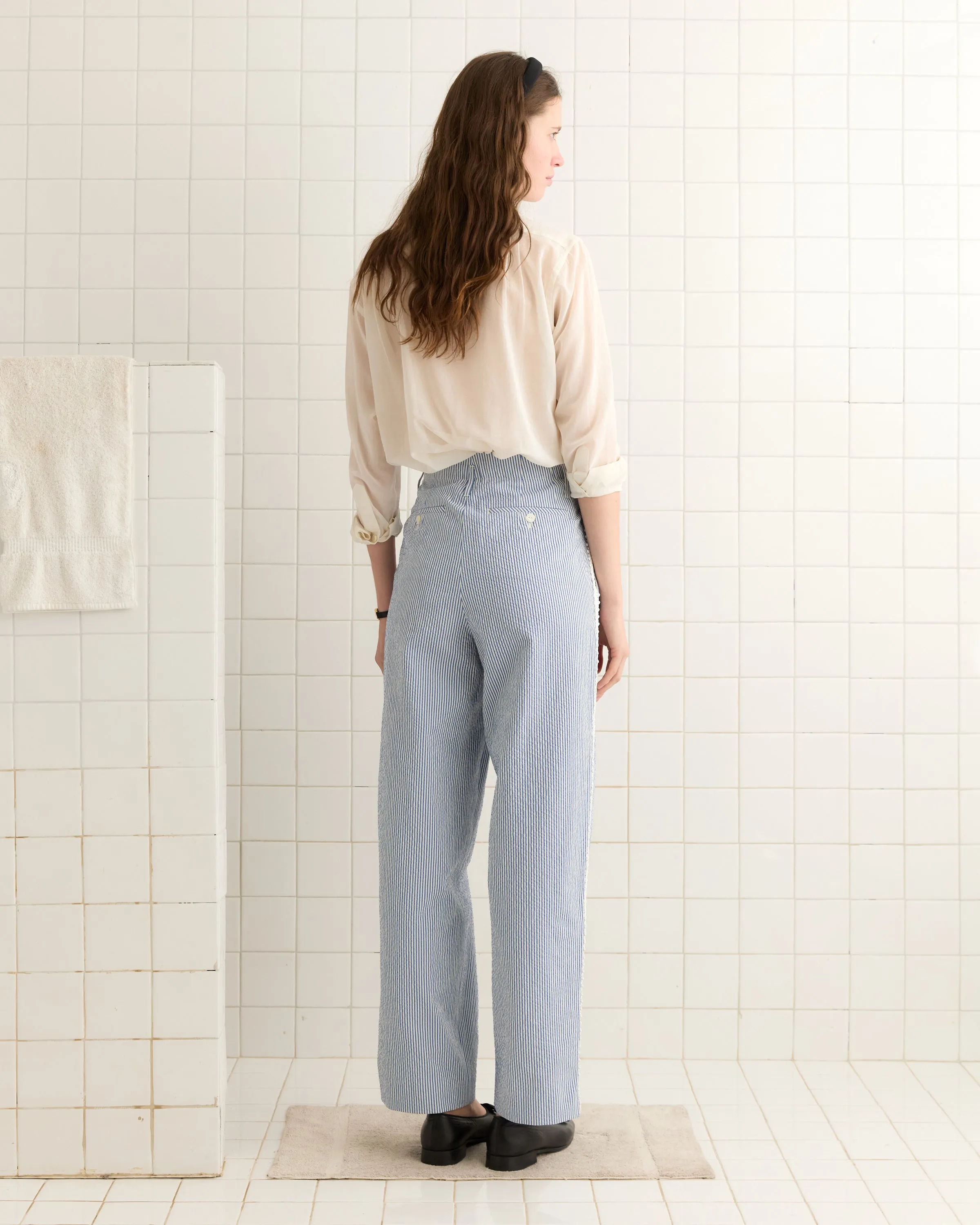 Club Stripe Murray Trousers - Blue/White sold by BODE product image thumbnail 3