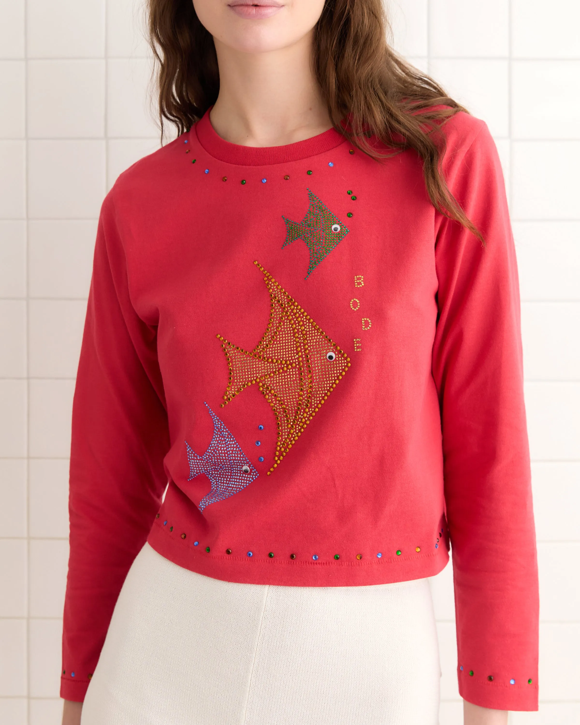 Angel Fish Tee - Red sold by BODE product image thumbnail 2