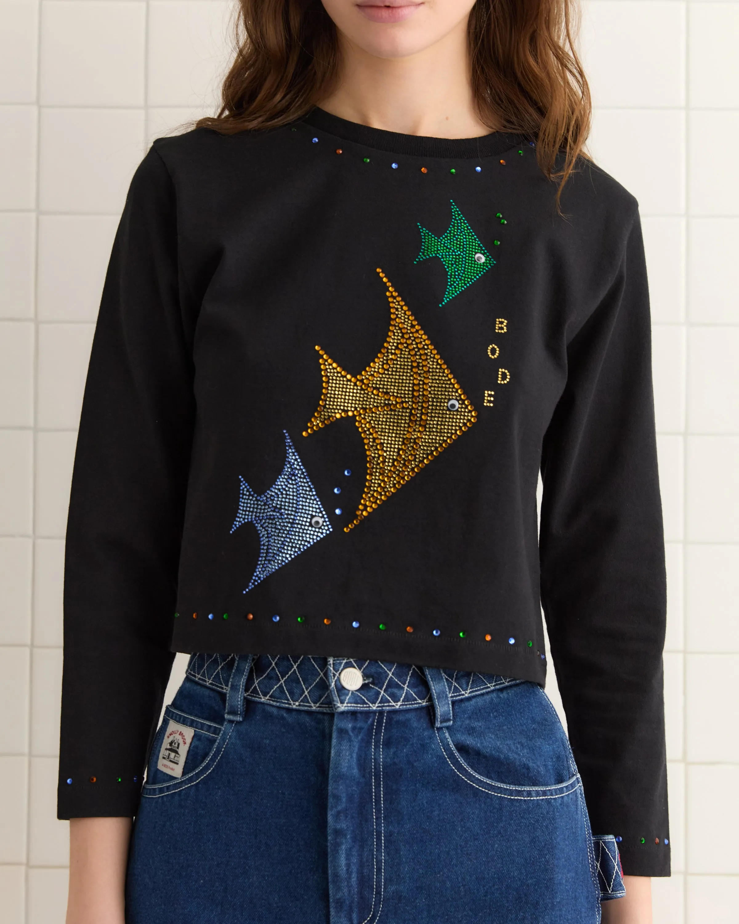 Angel Fish Tee - Black sold by BODE product image thumbnail 2