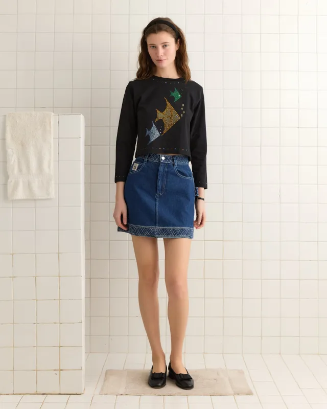 Angel Fish Tee - Black sold by BODE