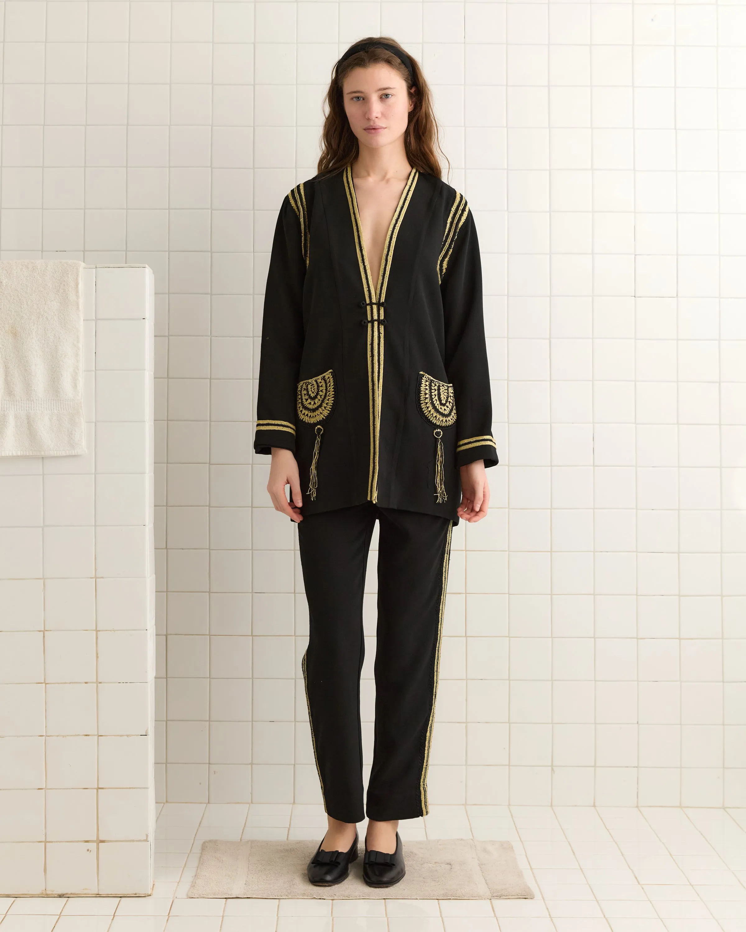 Weedy Crochet Jacket sold by BODE