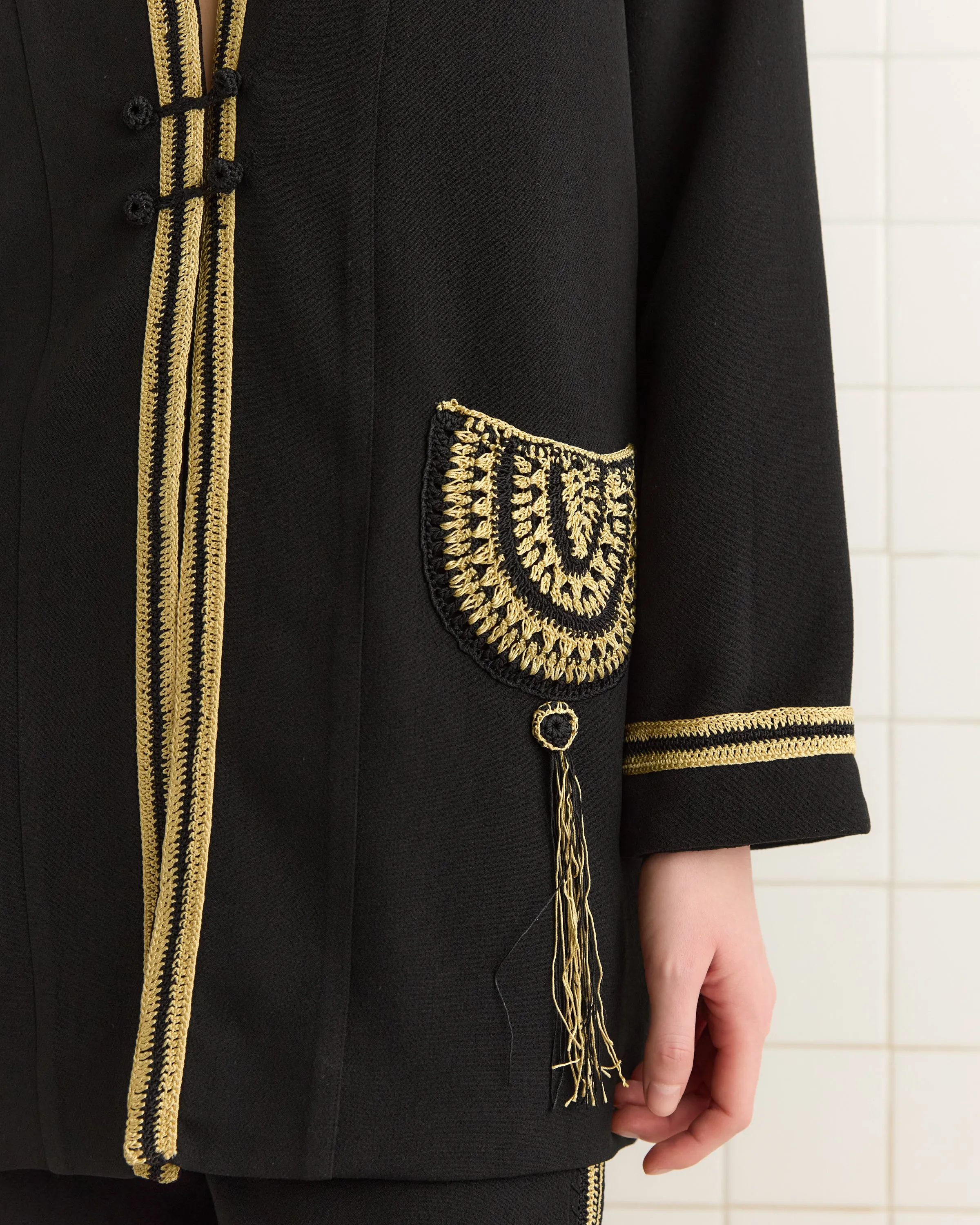 Weedy Crochet Jacket sold by BODE product image thumbnail 2