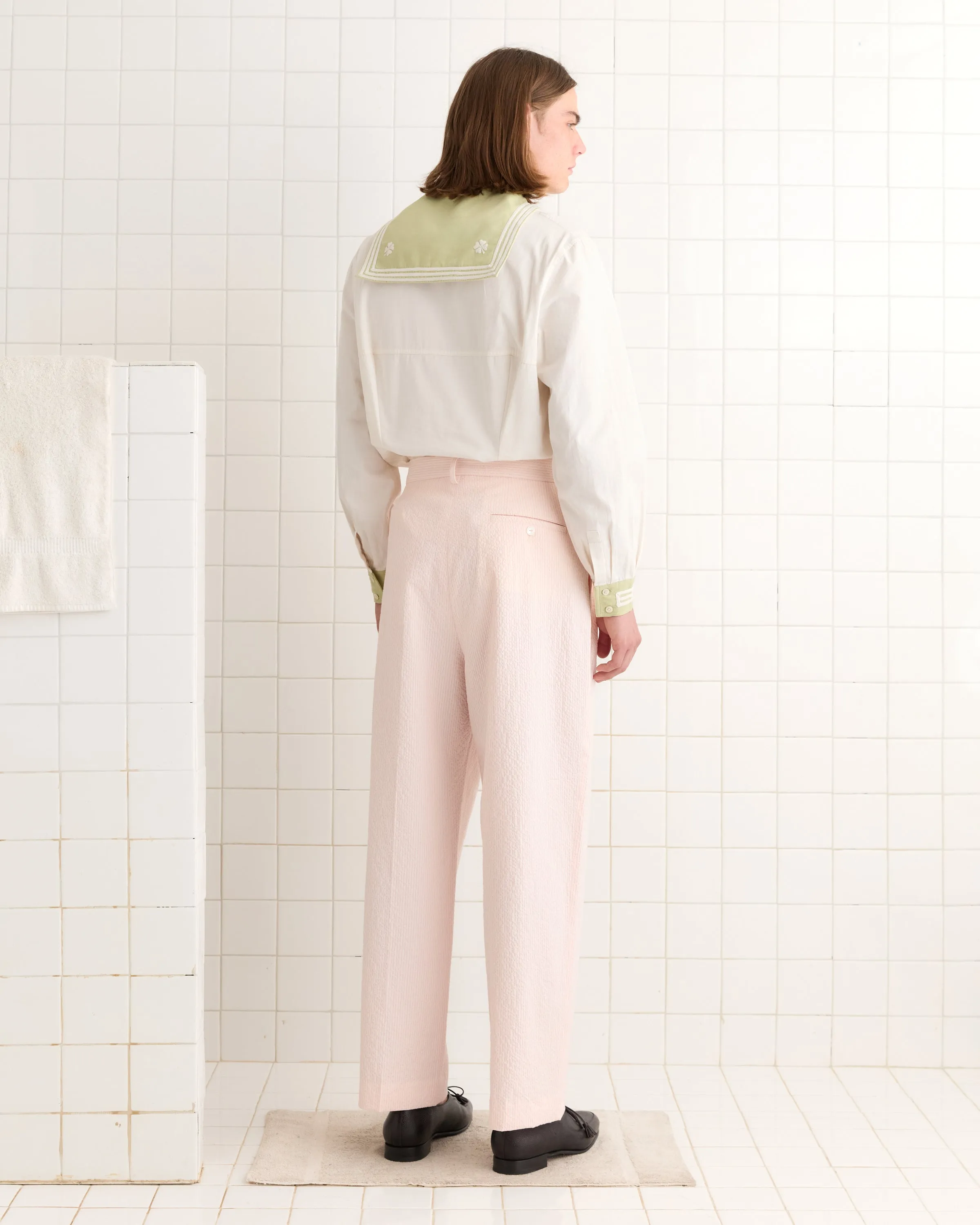 Club Stripe McNab Trousers - Pink/White sold by BODE product image thumbnail 3
