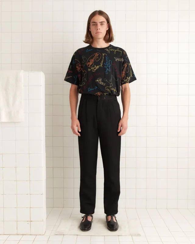 Signature Scrawl Boxy Tee sold by BODE