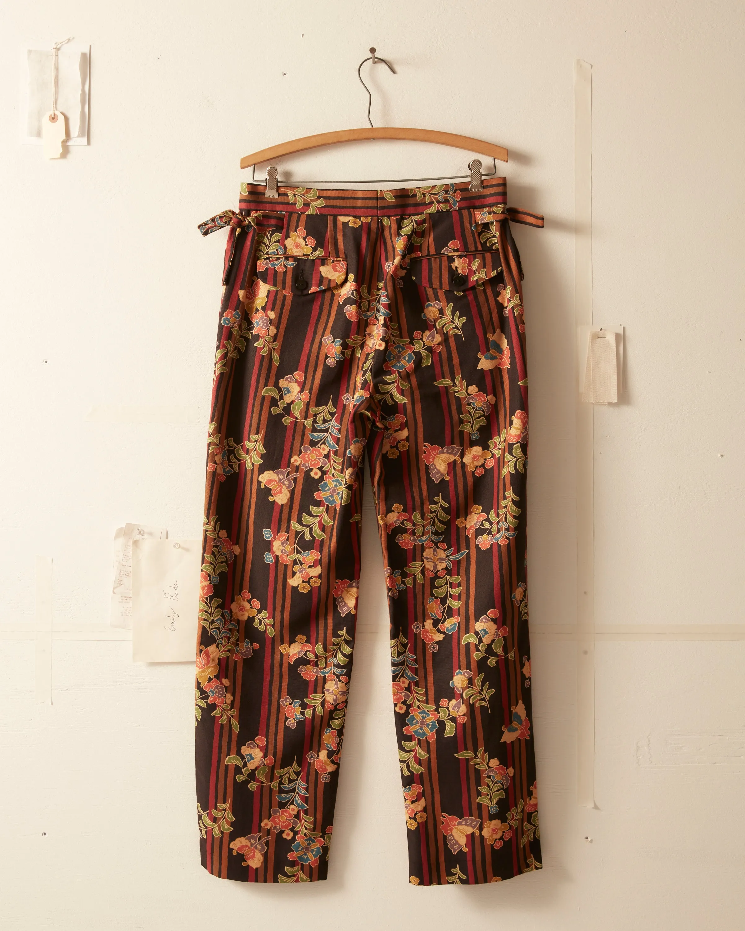 Butterfly Stripe Side Tie Trousers sold by BODE product image thumbnail 4