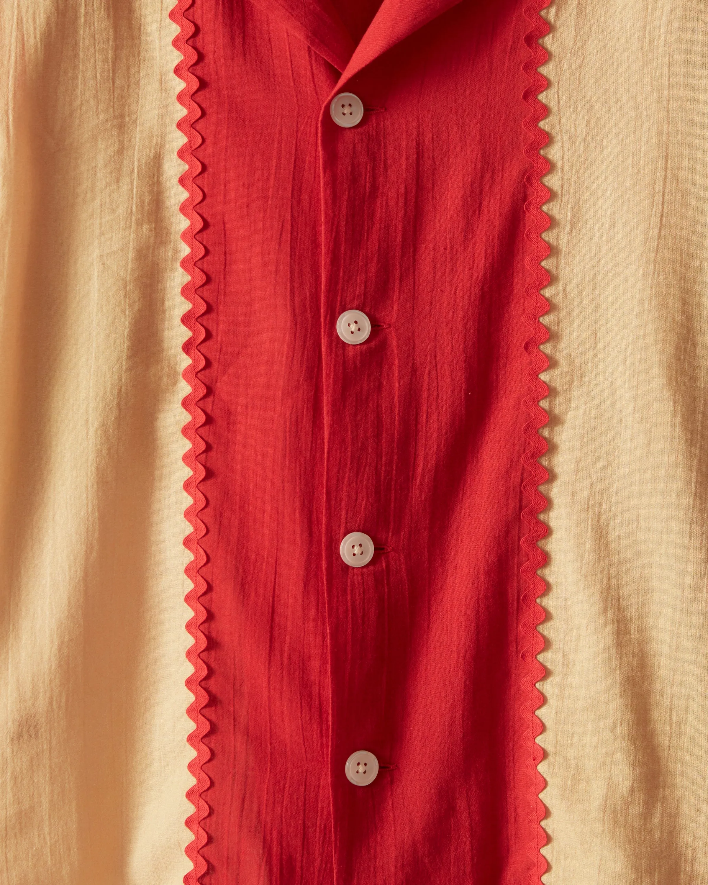 Bunting Stripe Short Sleeve Shirt sold by BODE product image thumbnail 3